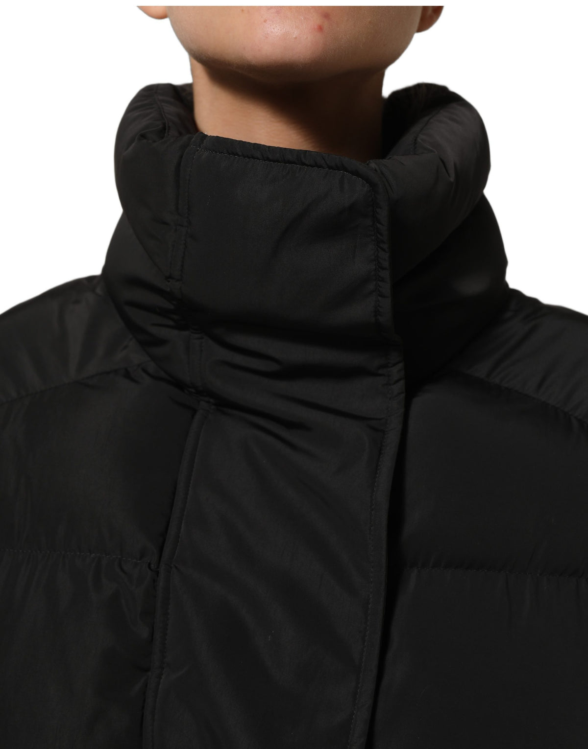 Dolce & Gabbana Black Polyester Sleeveless Padded Men Puffer Women's Jacket