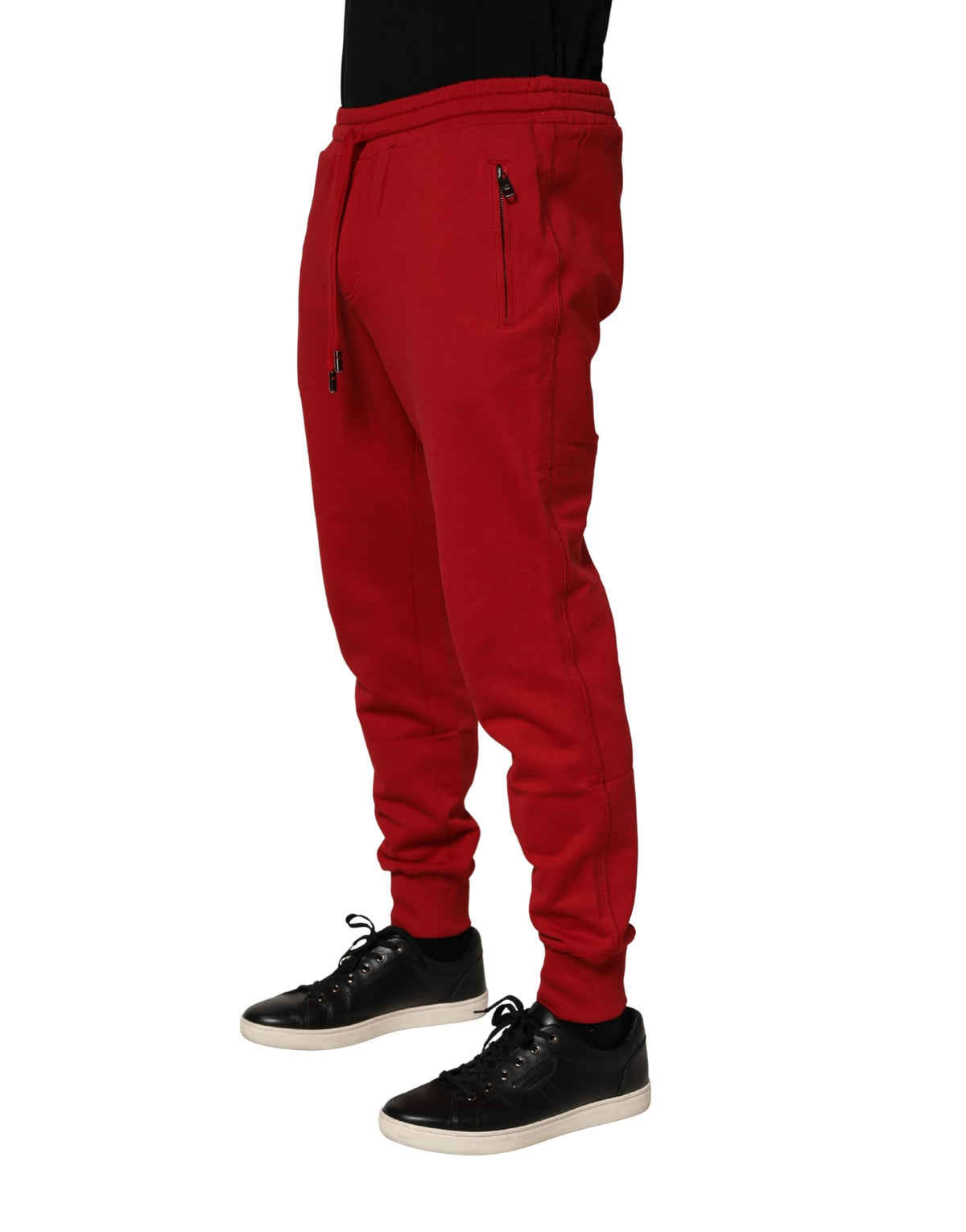 Dolce & Gabbana Red DG Logo Cotton Jogger Men SweatMen's Men's Pants