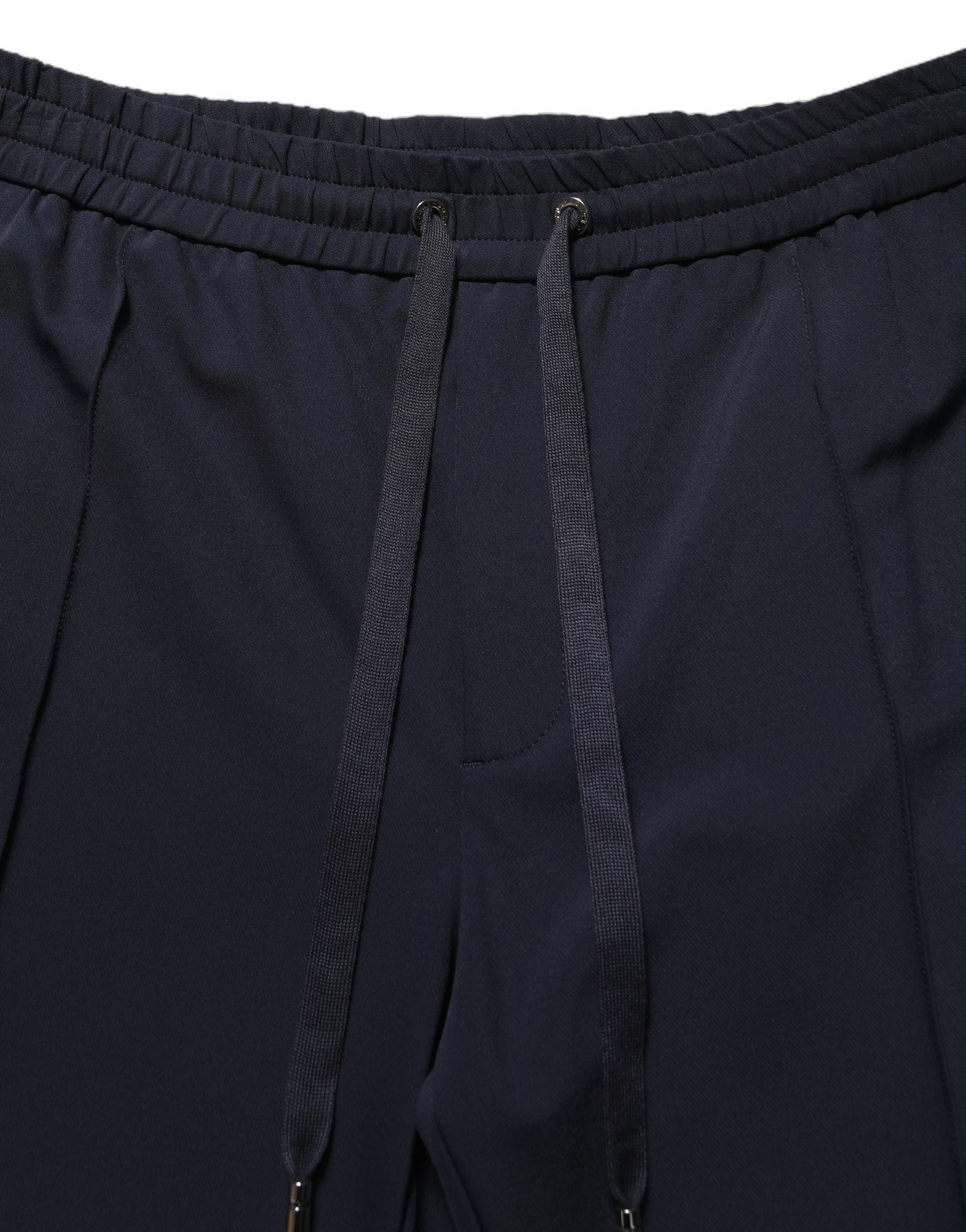 Dolce & Gabbana Dark Blue Drawstring Nylon Jogger SweatMen's Men's Pants (Pre-Owned)