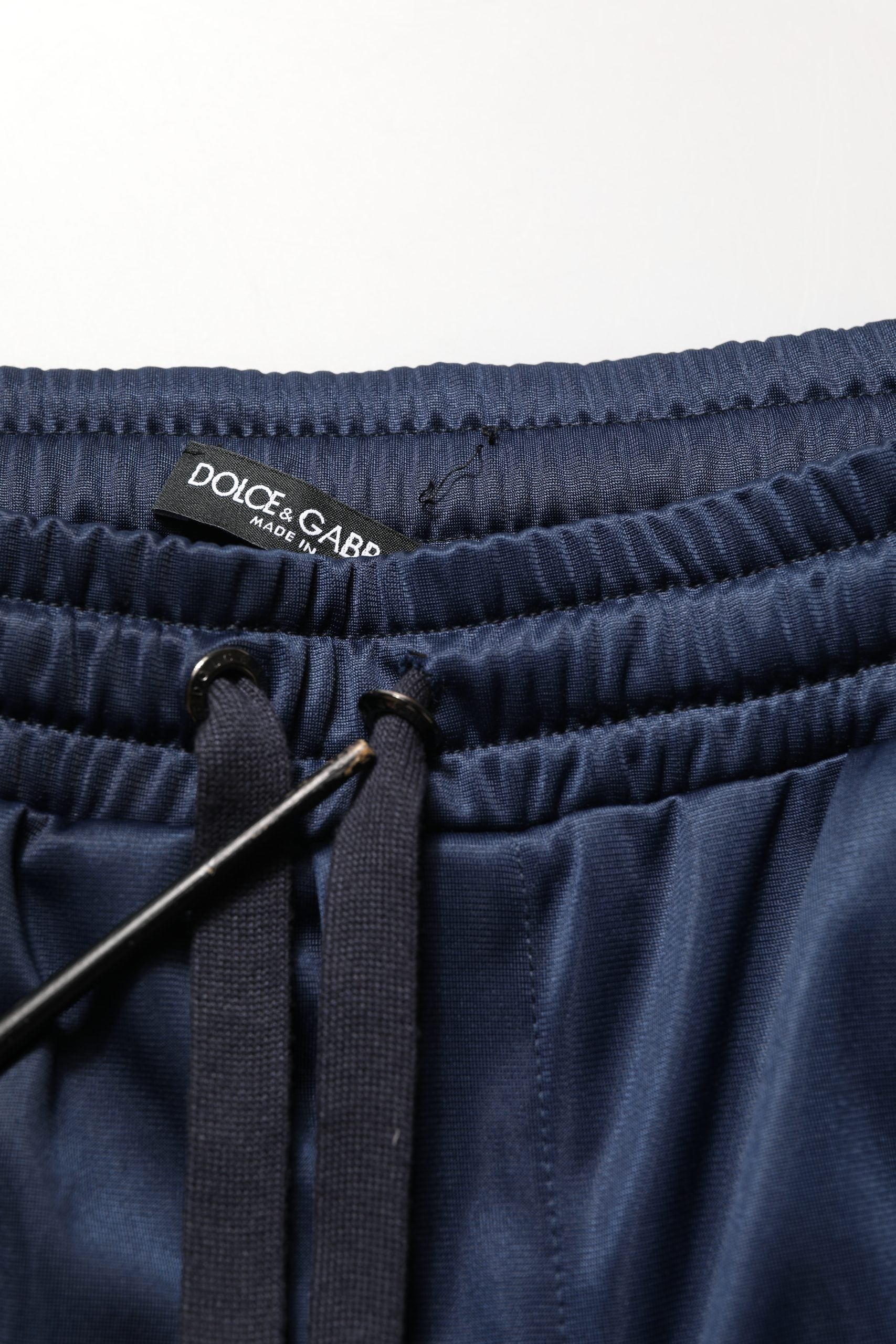 Dolce & Gabbana Blue White Drawstring Jogger SweatMen's Men's Pants (Pre-Owned)