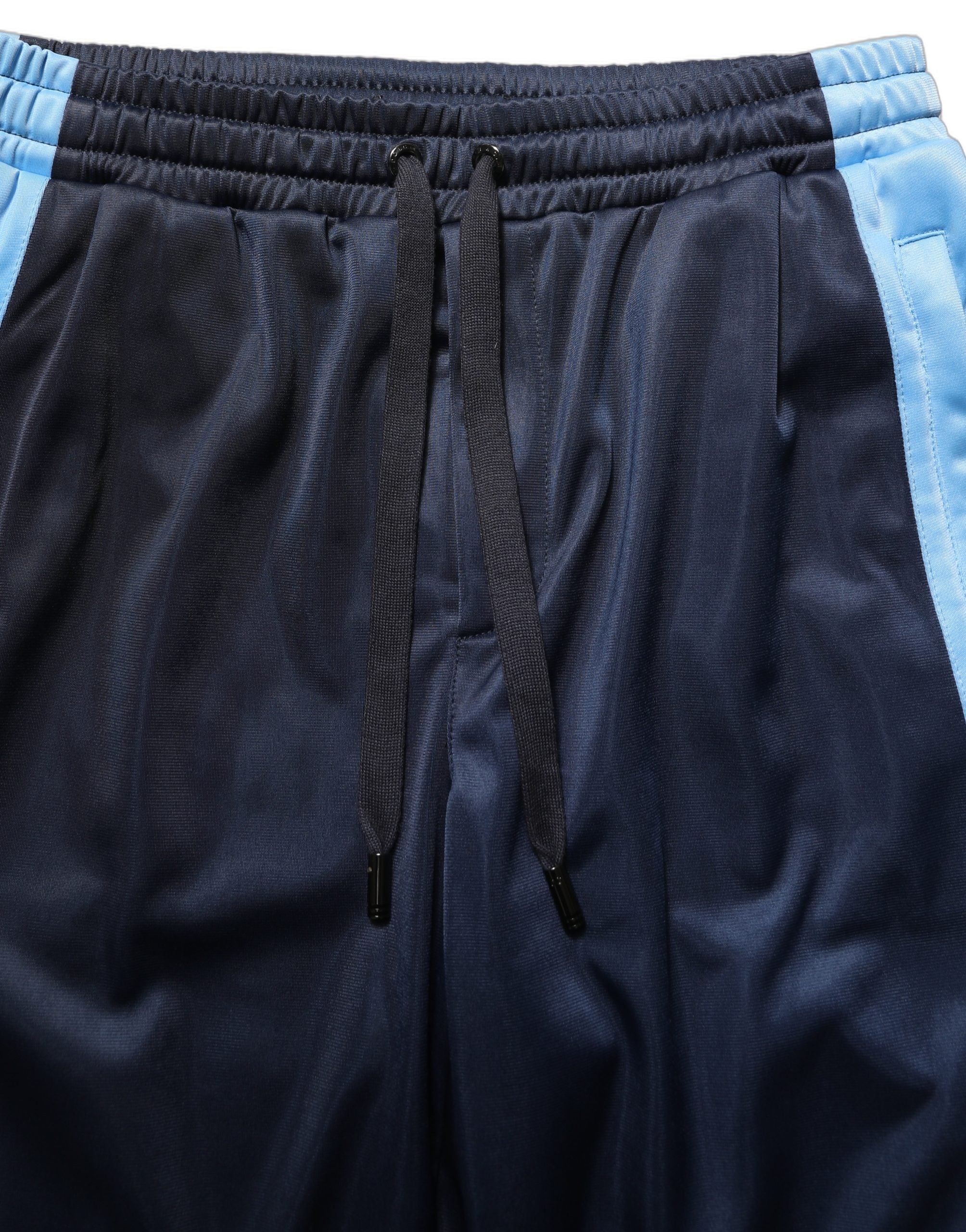 Dolce & Gabbana Blue White Drawstring Jogger SweatMen's Men's Pants (Pre-Owned)