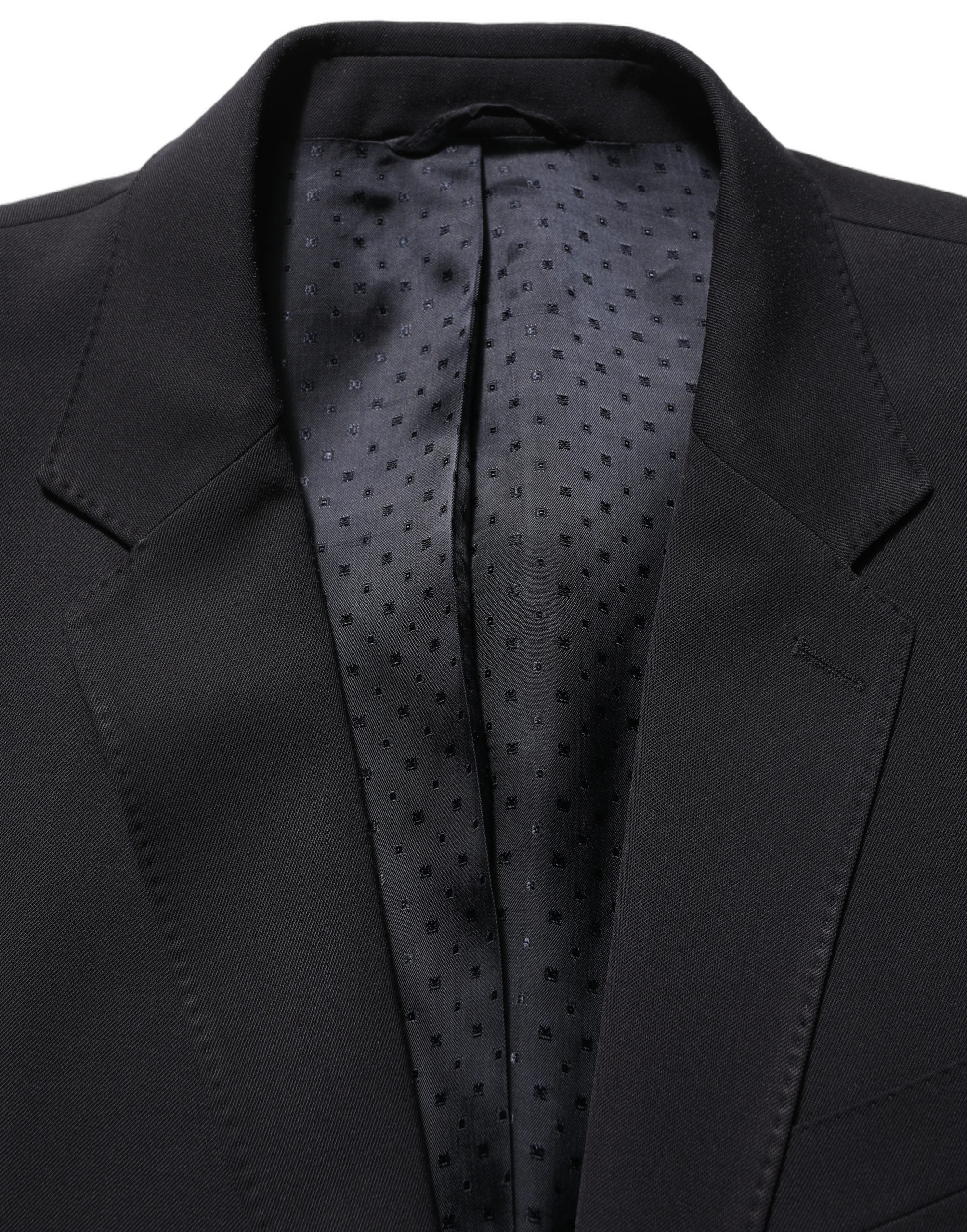 Dolce & Gabbana Dark Blue Wool Slim Fit Formal Men 2 Piece Men's Suit