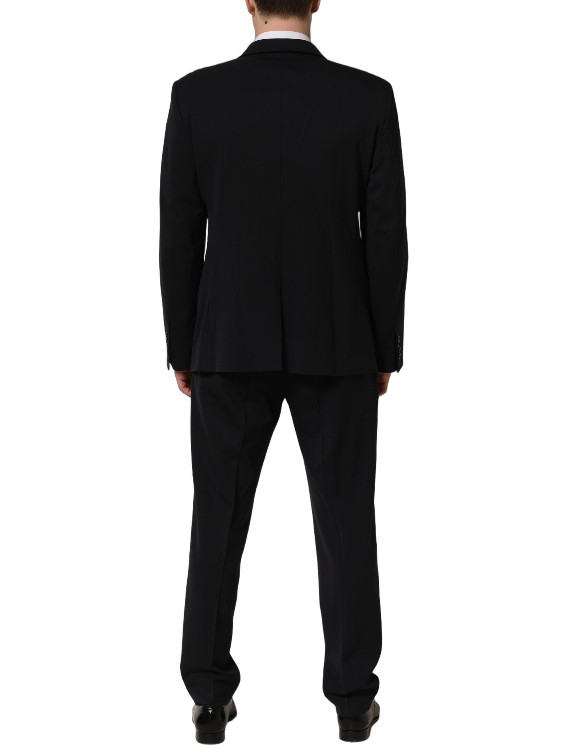 Dolce & Gabbana Dark Blue Wool Slim Fit Formal Men 2 Piece Men's Suit