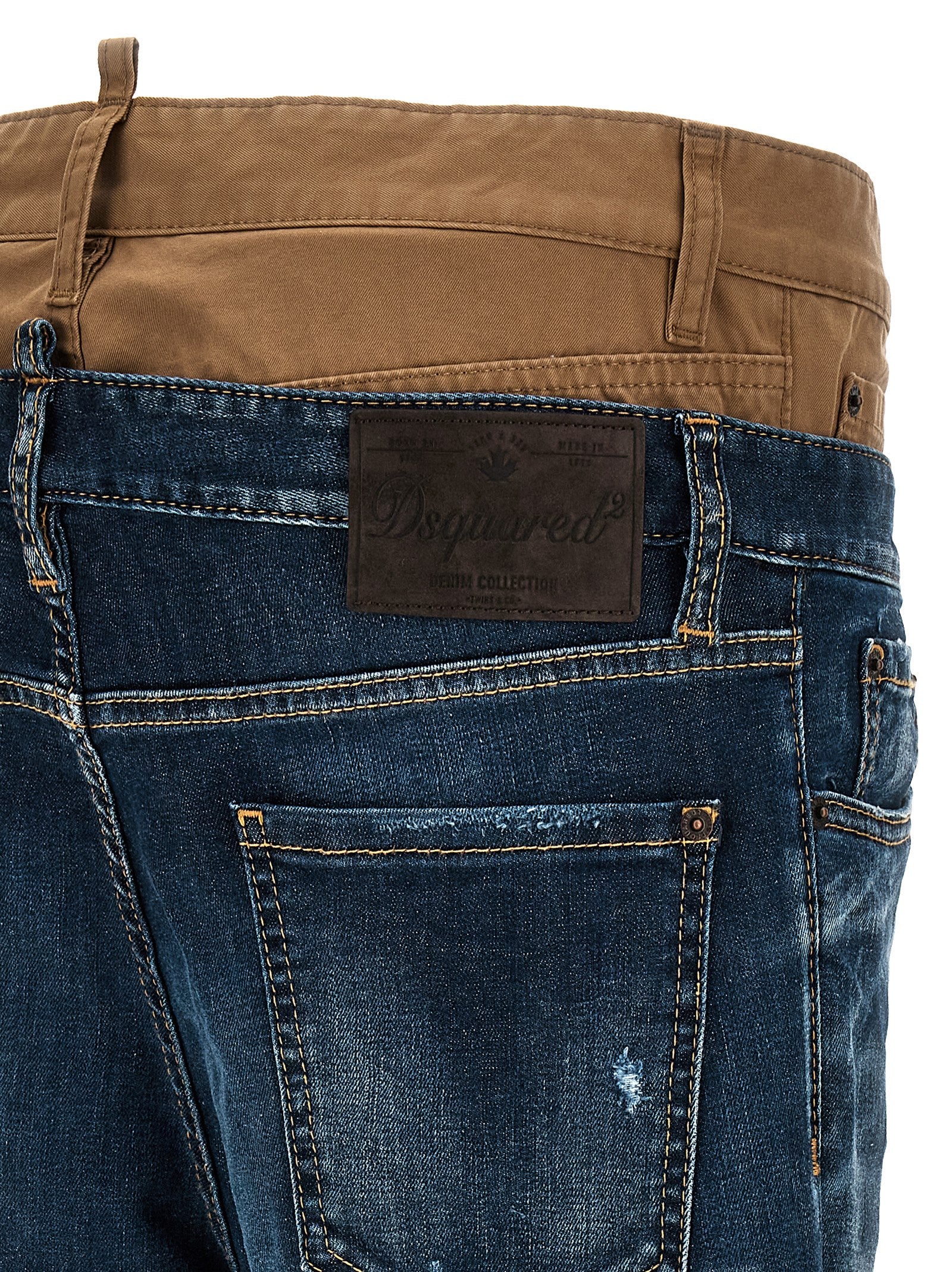 Dsquared² Blue Cotton Skinny Men's Jeans