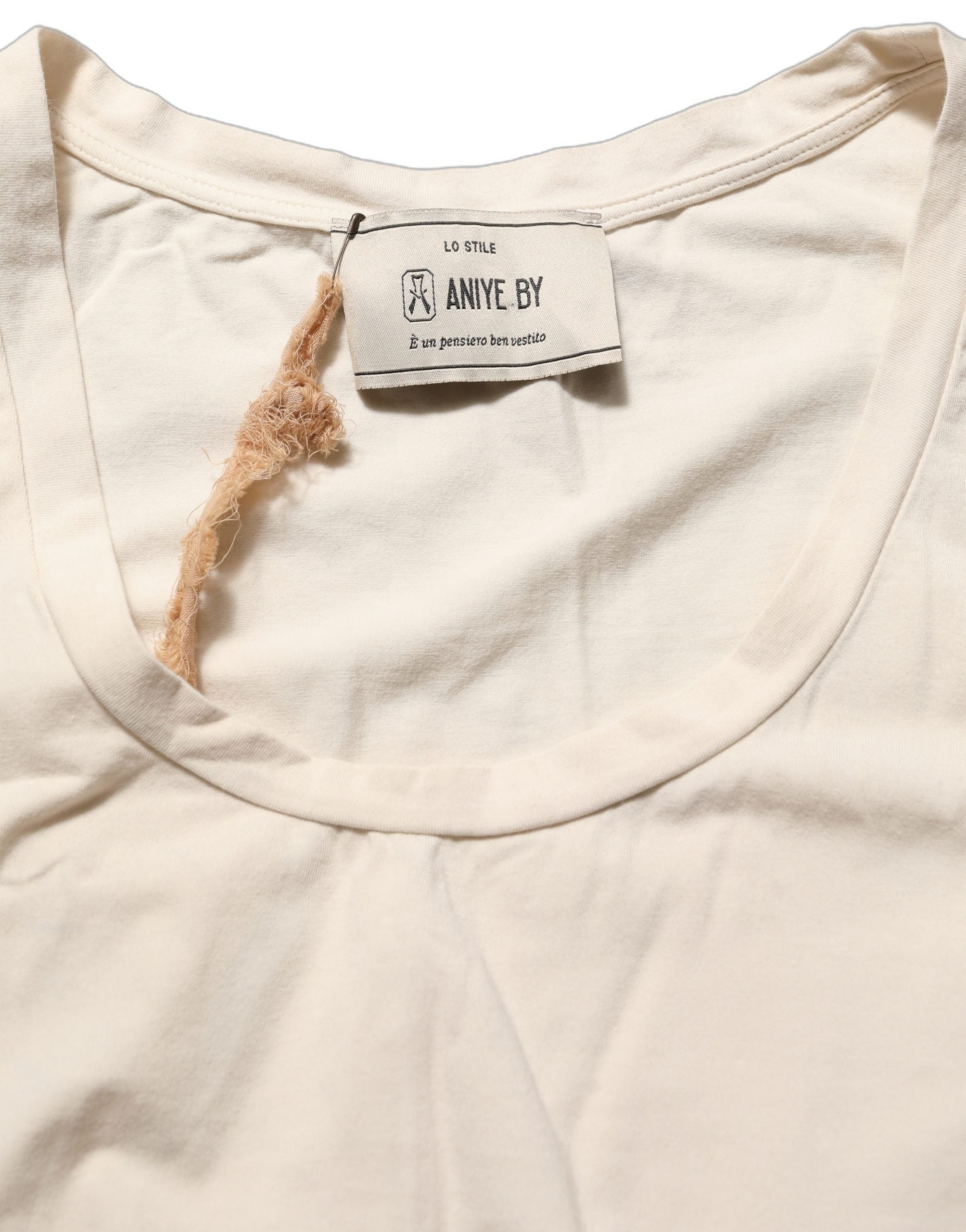 Aniye By Beige Viscose Sleeveless Round Neck Women Tank Women's Top