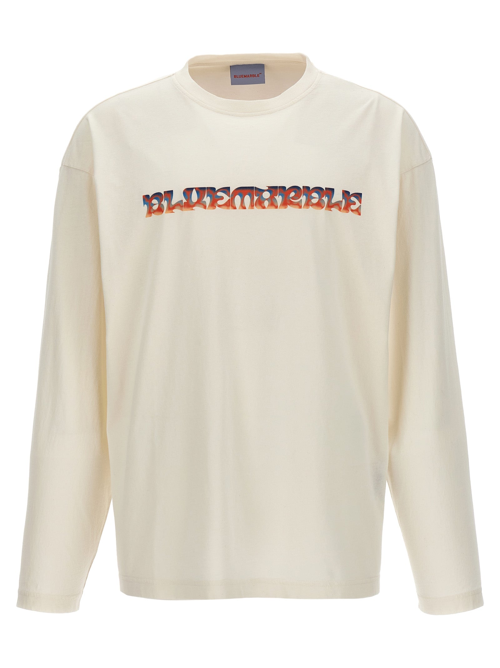 Bluemarble White Cotton Men's T-Shirt