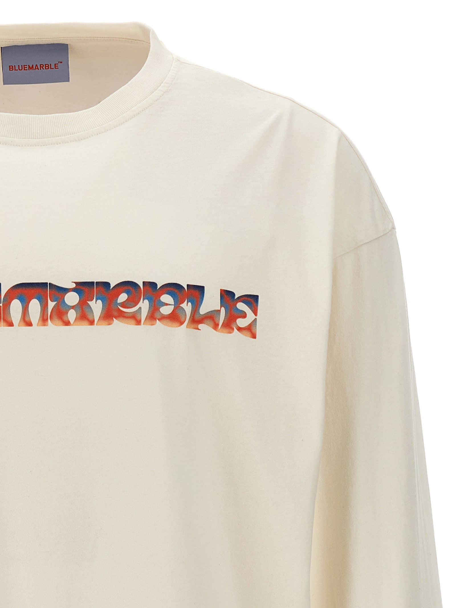 Bluemarble White Cotton Men's T-Shirt