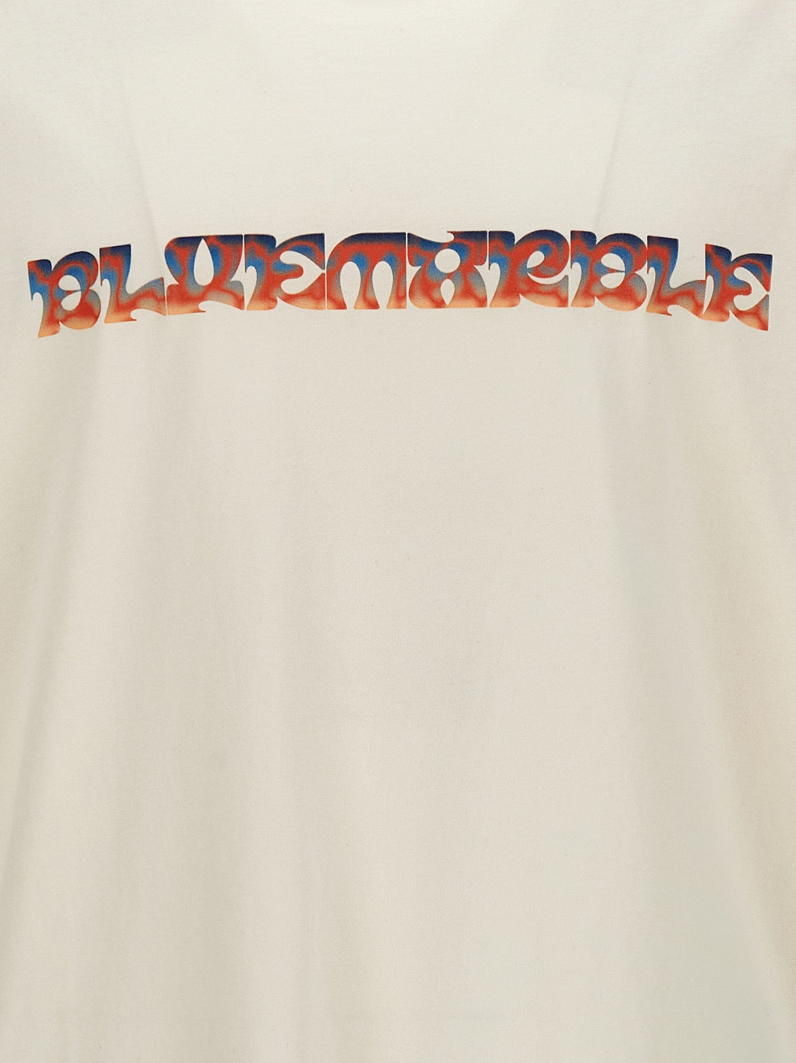 Bluemarble White Cotton Men's T-Shirt