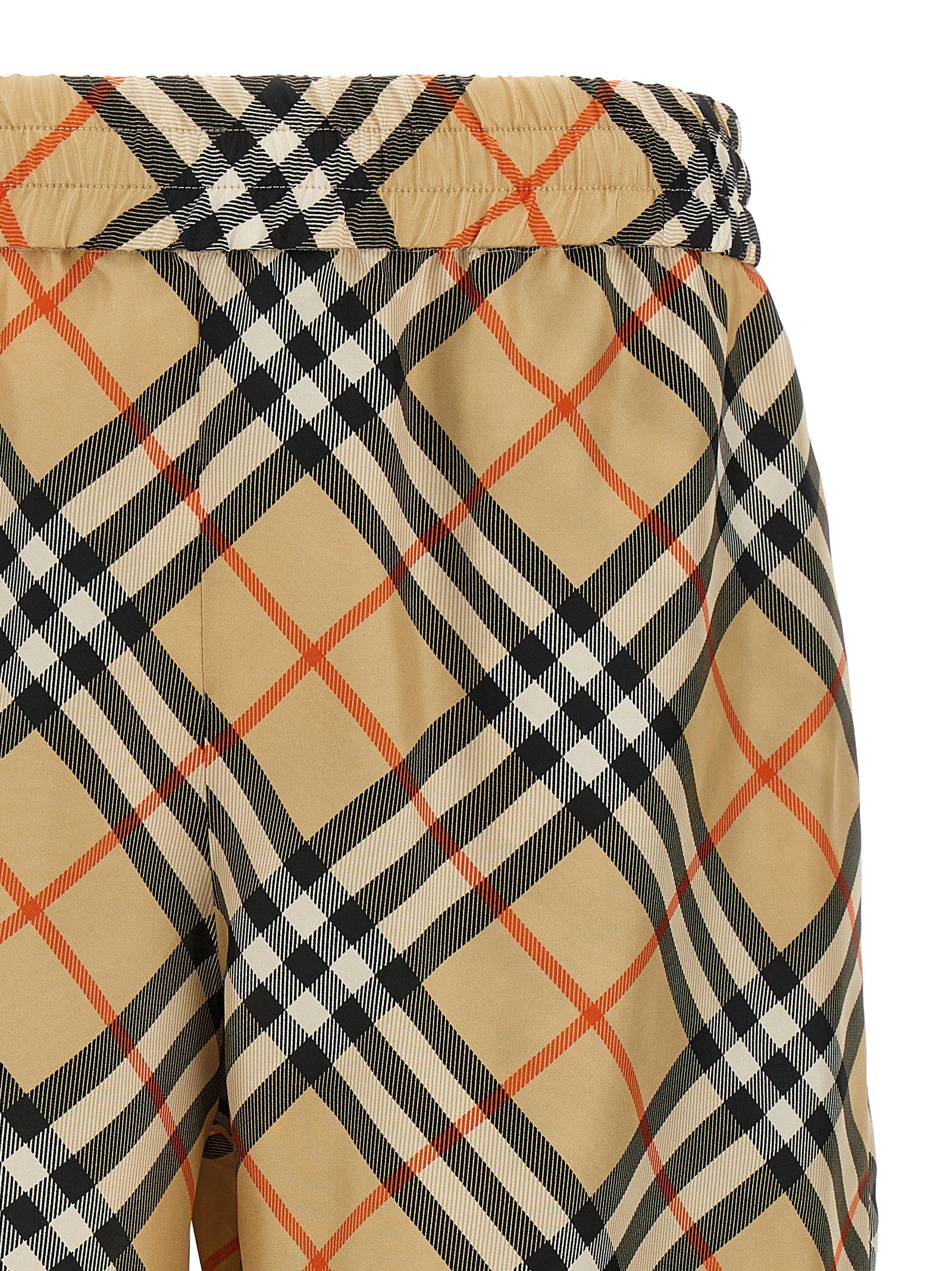 Burberry Beige Satin Bermuda Men's Shorts