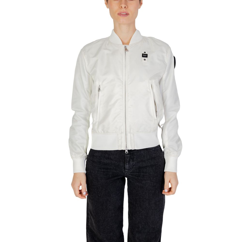 Blauer White Polyamide Women's Bomber
