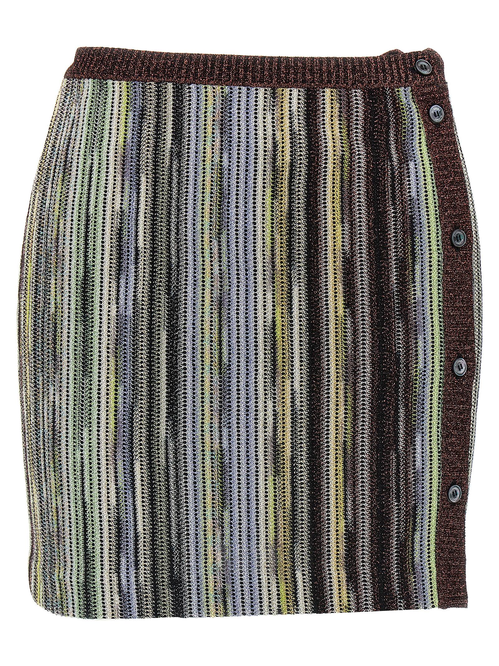 Missoni Multicolor Viscose Long Women's Skirt