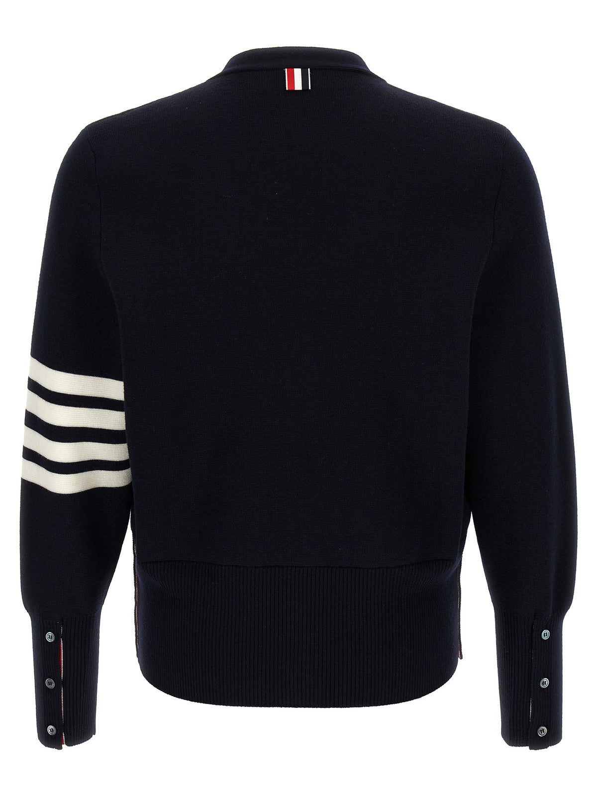 Thom Browne Blue Virgin Wool Men's Cardigan