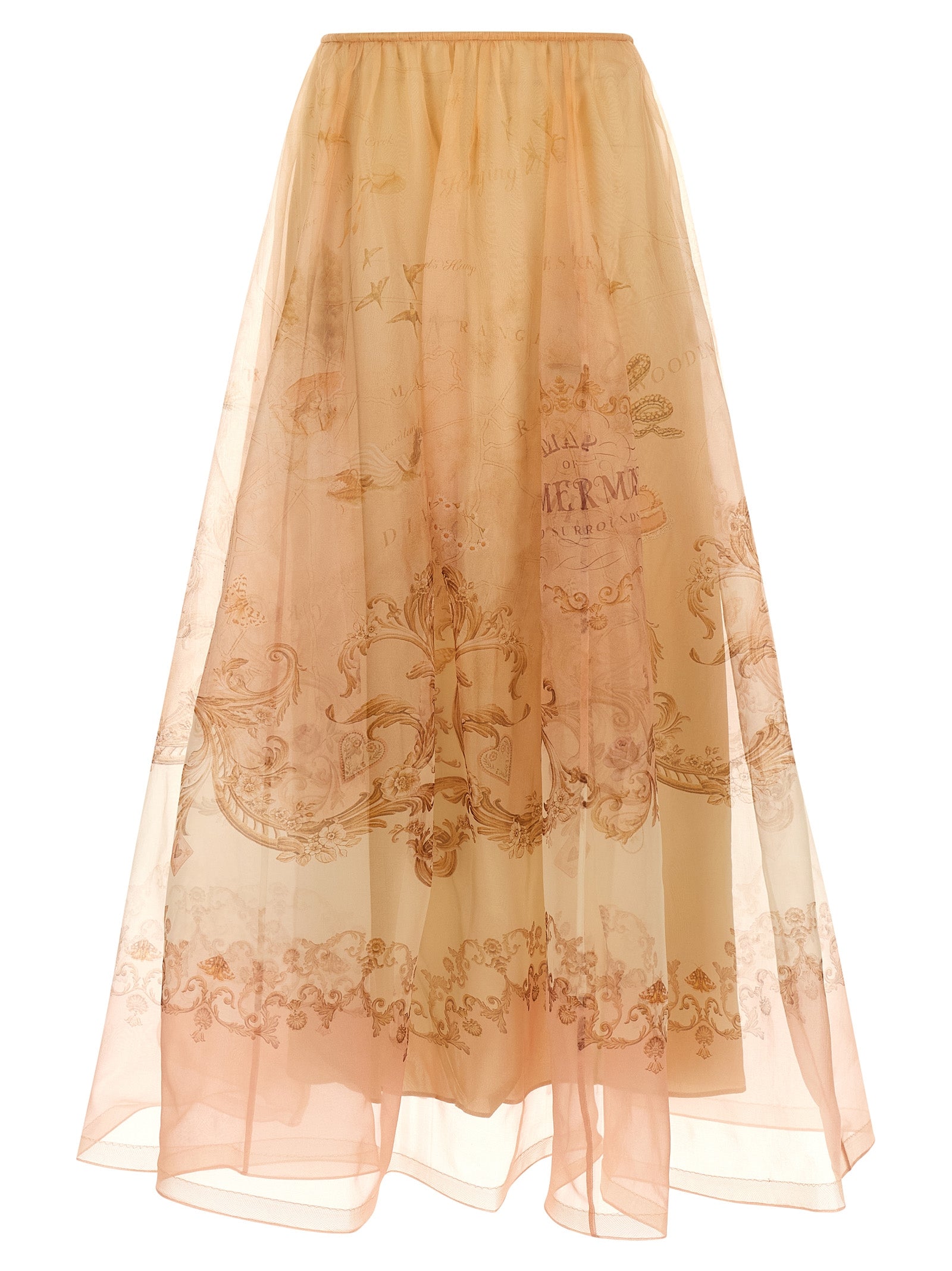 Zimmermann Beige Silk Mini Women's Skirt