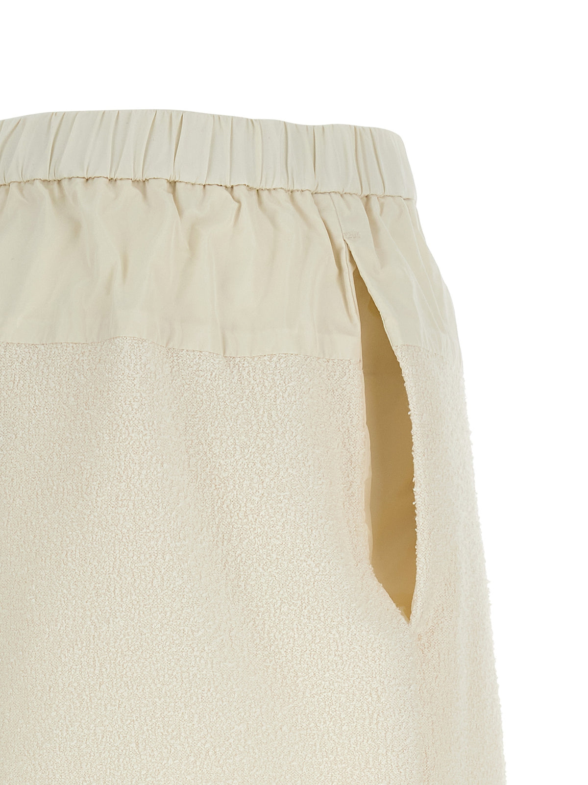 Moncler White Polyester Bermuda Women's Shorts