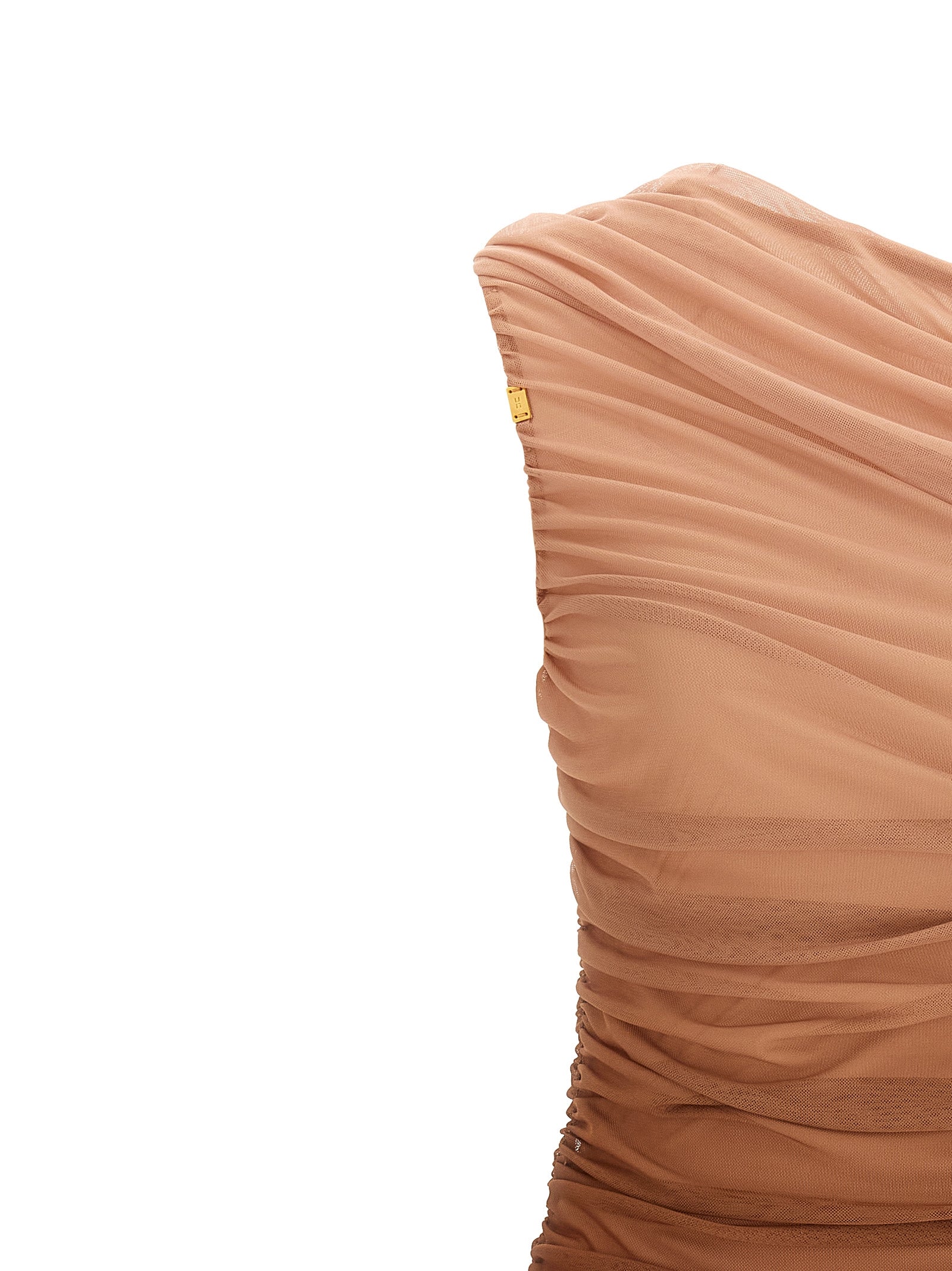 Elisabetta Franchi Brown Polyamide Midi Women's Dress