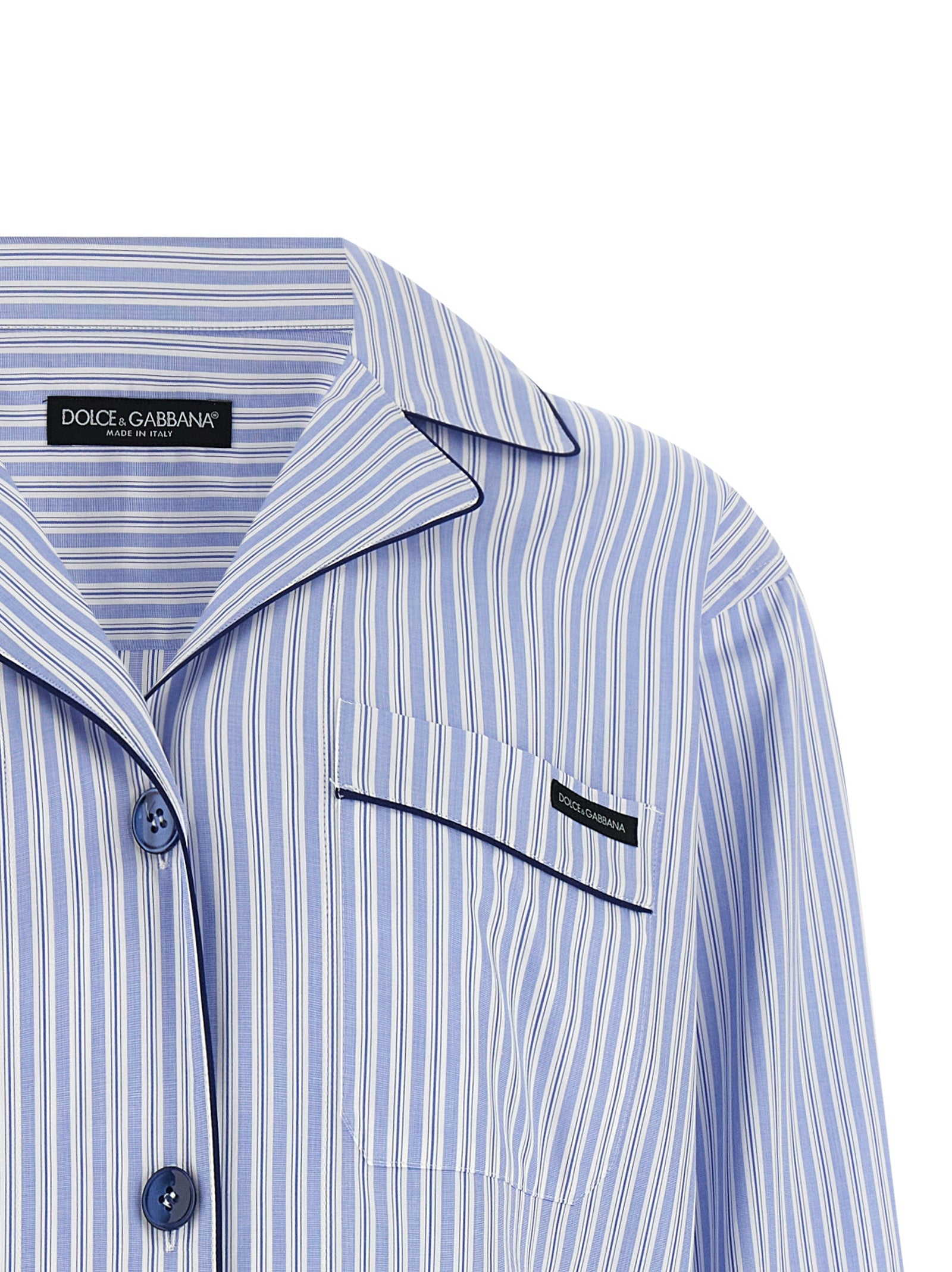 Dolce & Gabbana Blue Cotton Women's Blouse