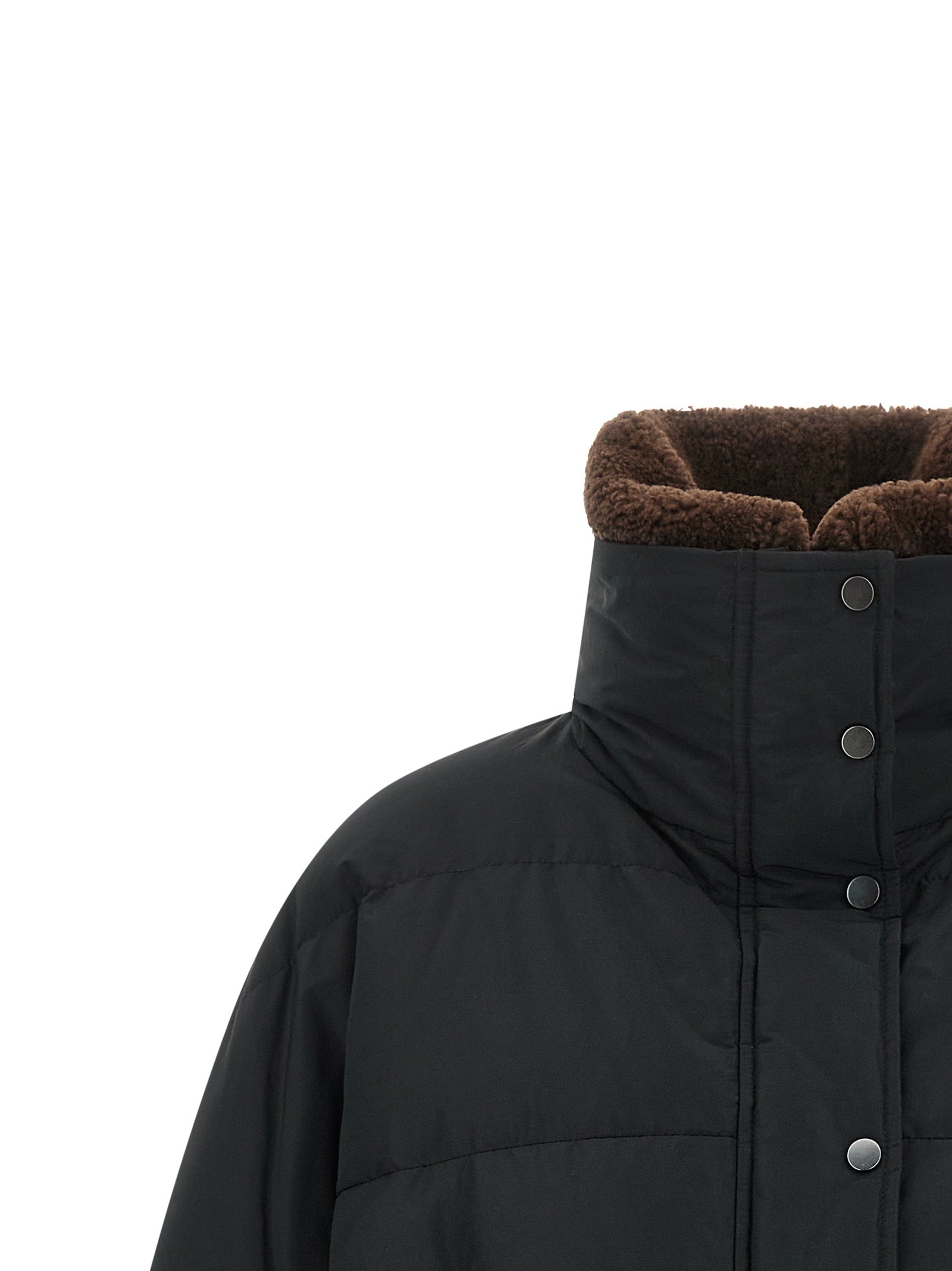 Brunello Cucinelli Black Cotton Full-Length Women's Jacket