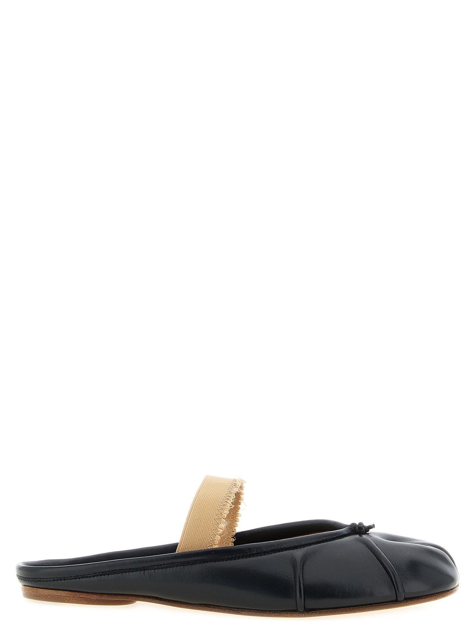 Maison Margiela Black Lamb Leather Women's Mules