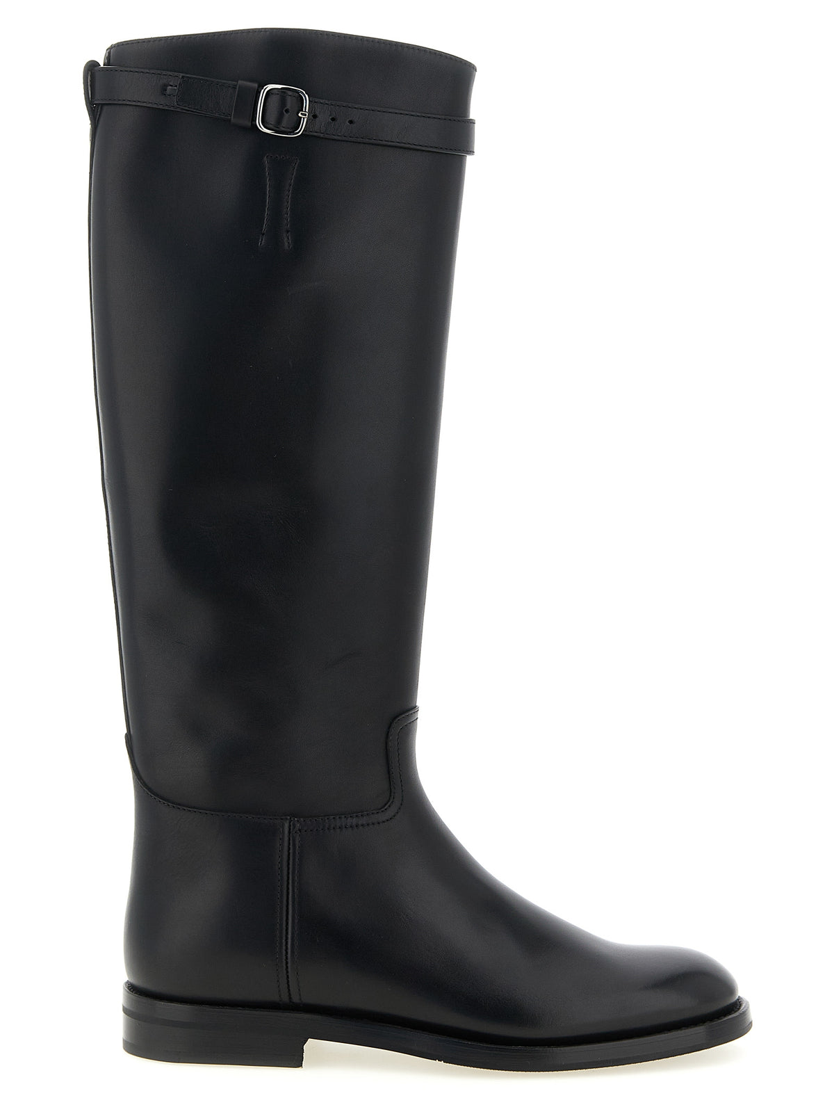 Church's Black Calfskin Over The Women's Knee