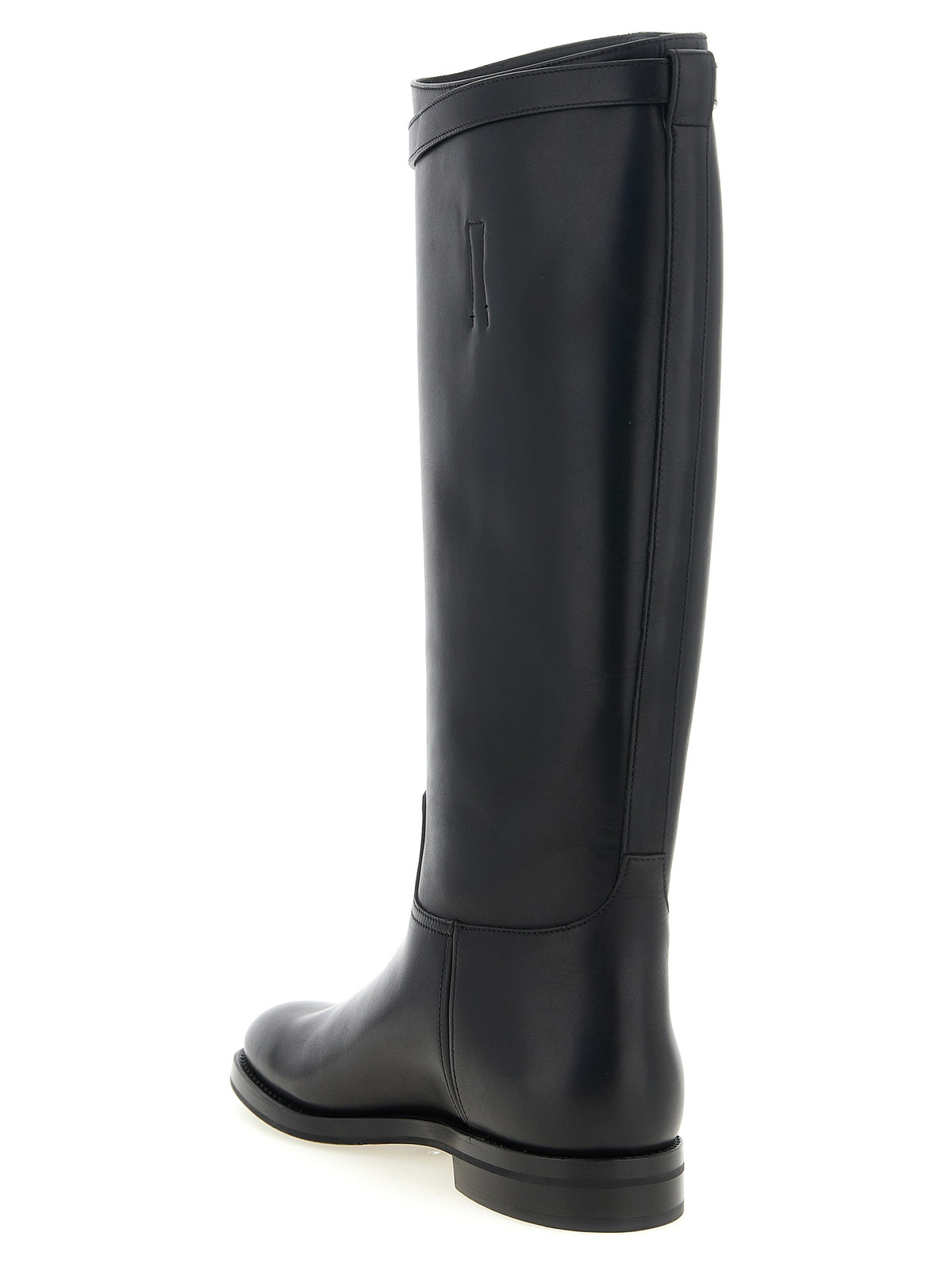 Church's Black Calfskin Over The Women's Knee