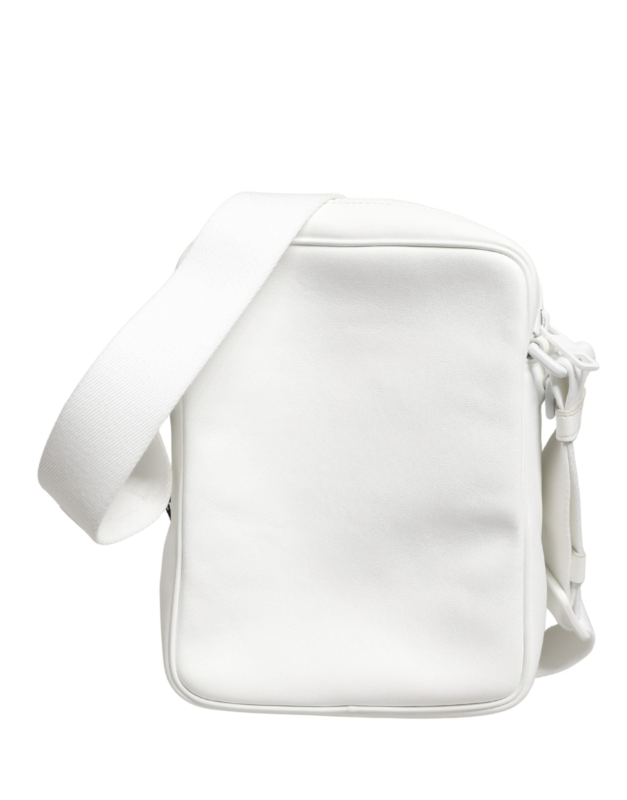 Dolce & Gabbana White Logo Plaque Crossbody Shoulder Borse Men Men's Bag