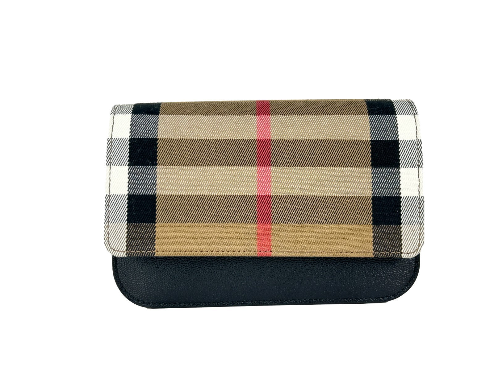 Burberry Burberry Small Leather Madison Crossbody Check Women's Bag
