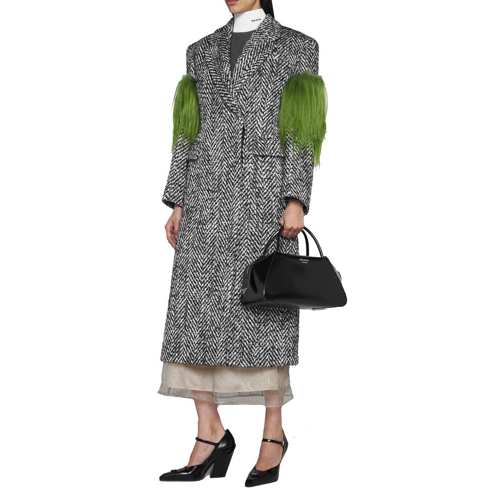 Prada Gray Wool Women's Coat