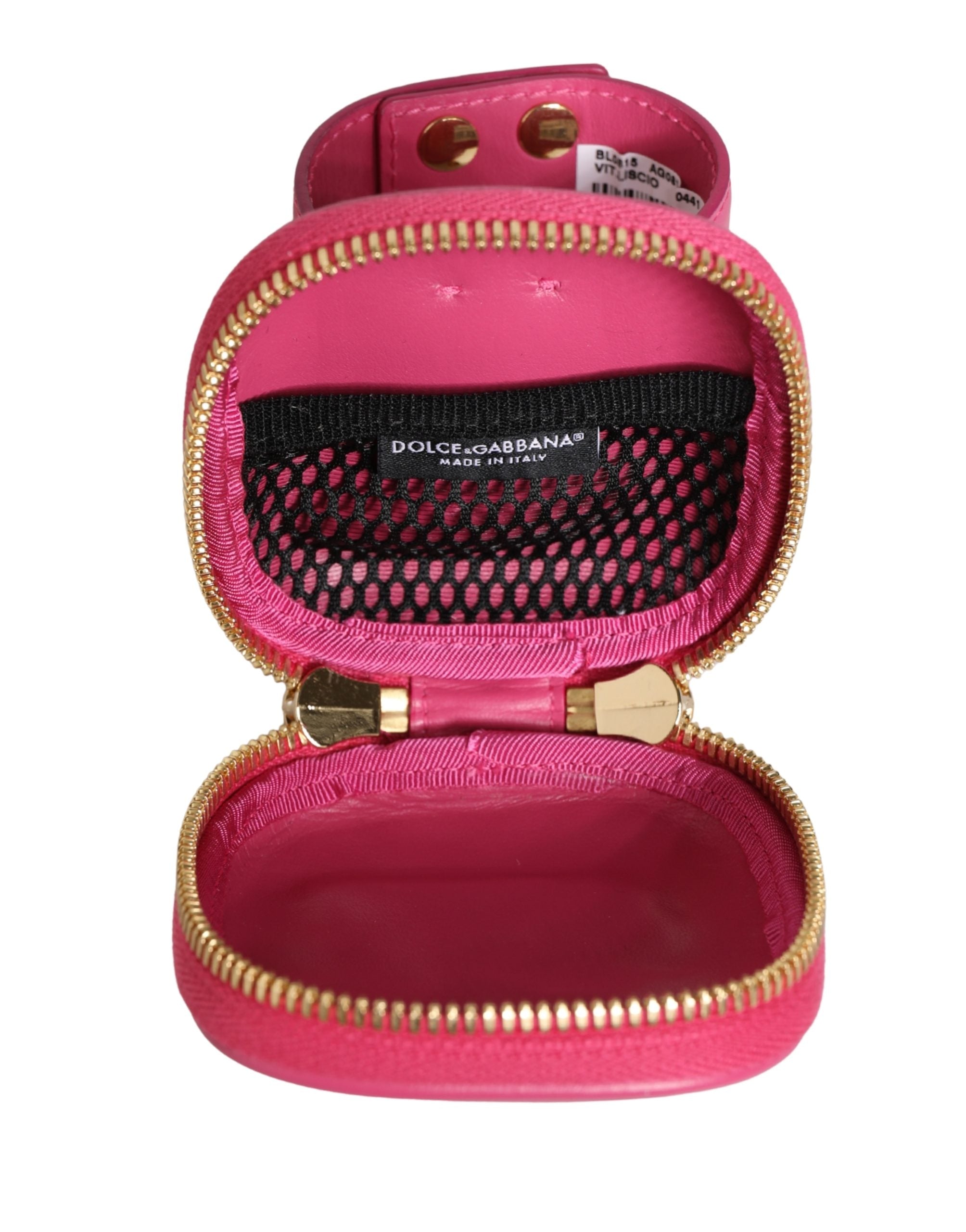 Dolce & Gabbana Pink Calf Leather DG Logo MULTIFUNCTIONAL KIT Borse Women's Bag