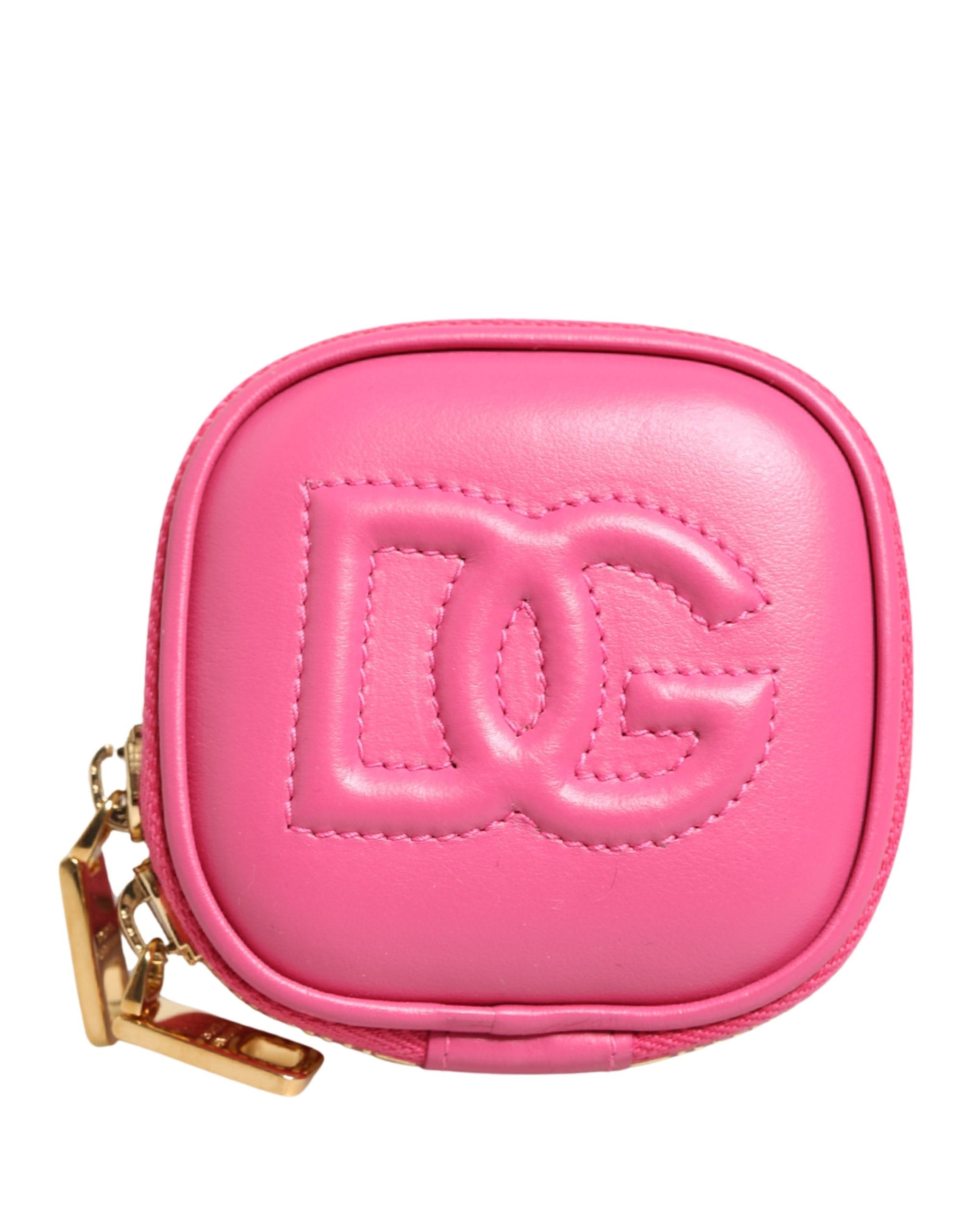 Dolce & Gabbana Pink Calf Leather DG Logo MULTIFUNCTIONAL KIT Borse Women's Bag