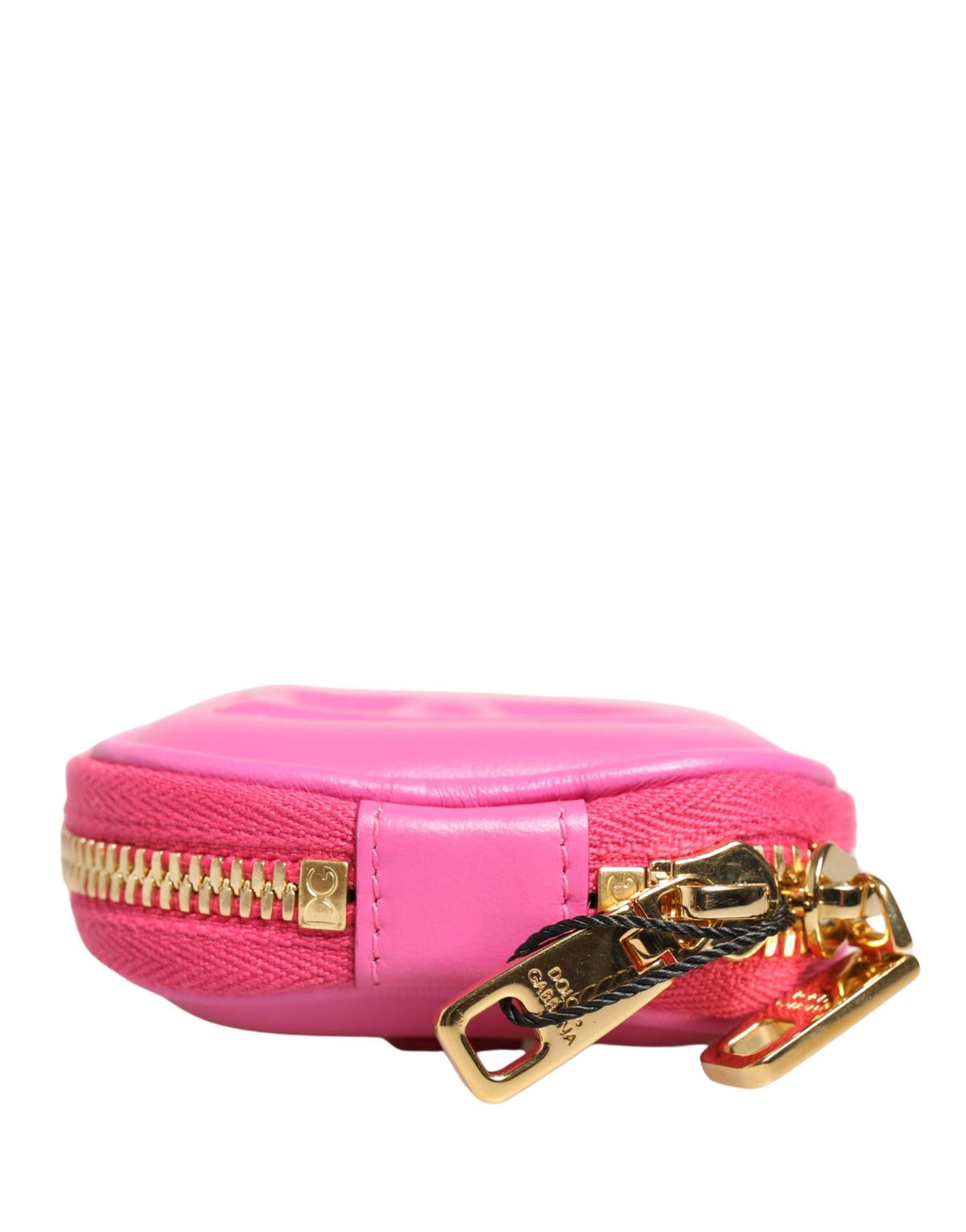 Dolce & Gabbana Pink Lamb Leather Embossed Logo Holder Airpod Women's Case (Pre-Owned)