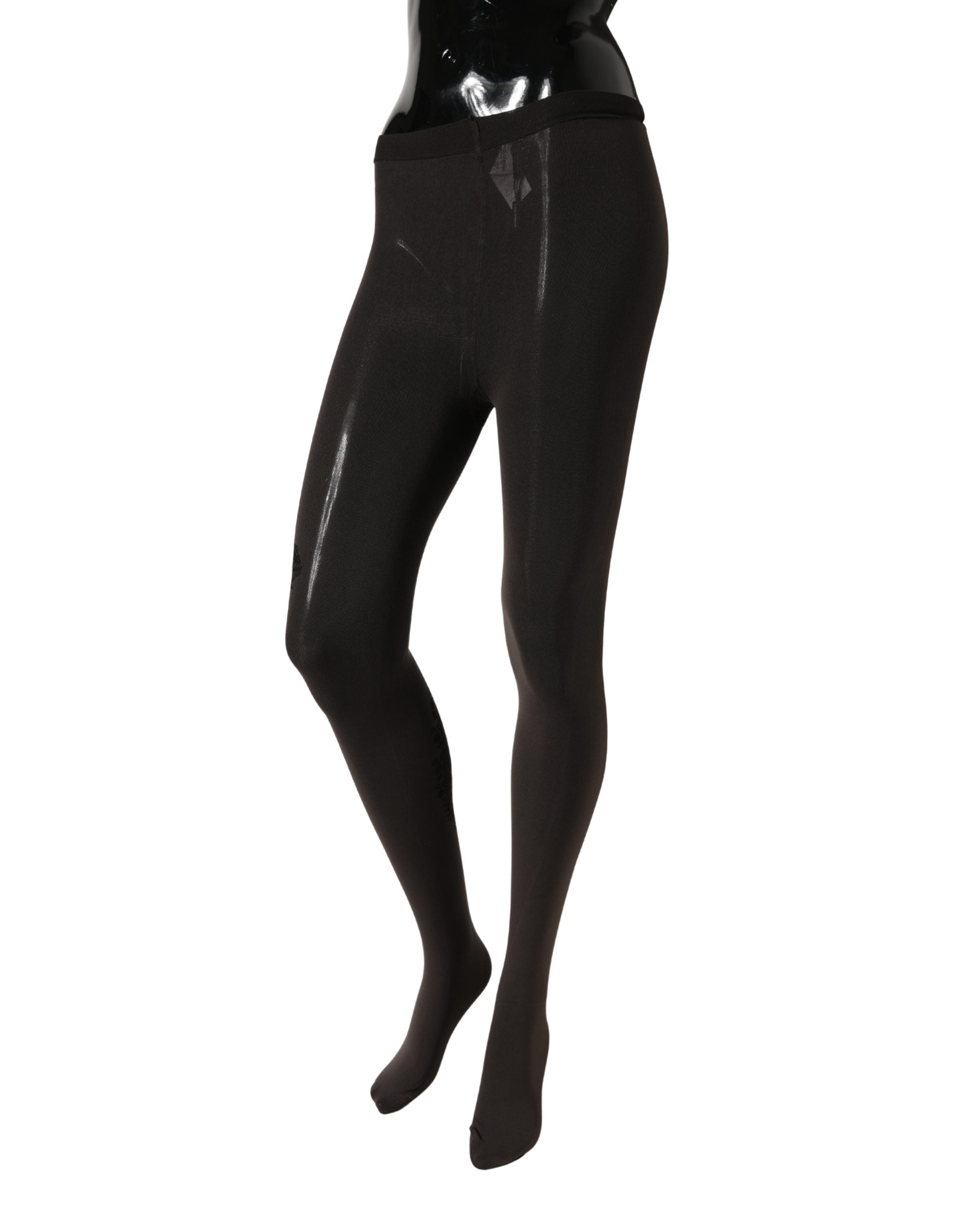 Dolce & Gabbana Black Nylon Tights Stocking Pantyhose Women Women's Socks
