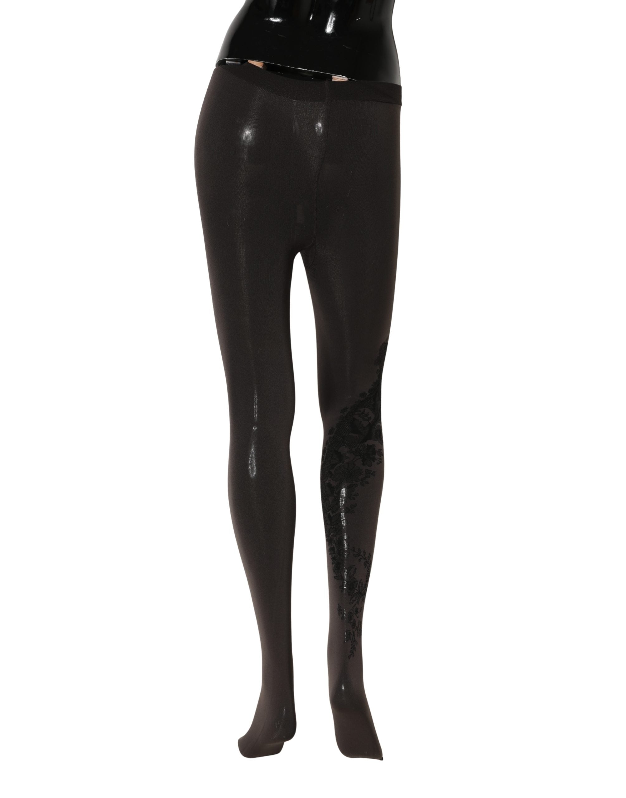 Dolce & Gabbana Black Nylon Tights Stocking Pantyhose Women Women's Socks