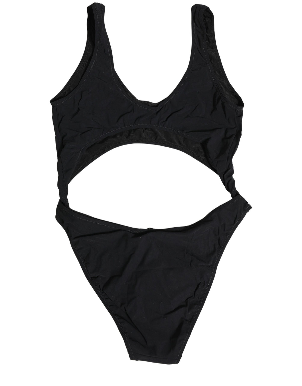 Dolce & Gabbana Black Rose Print One Piece Swimsuit Women's Swimwear