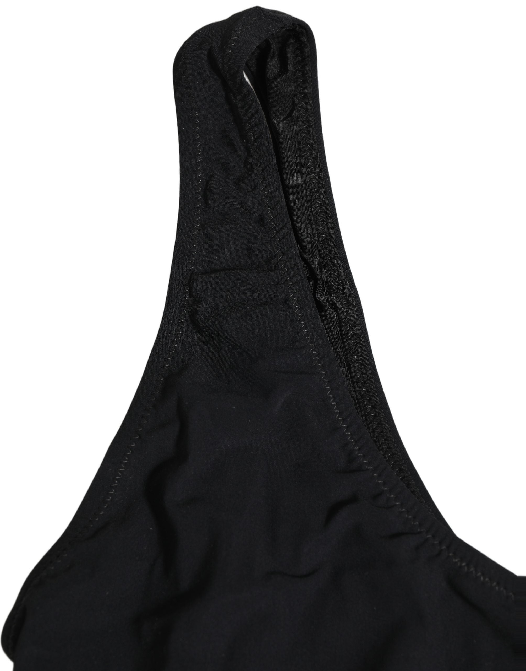 Dolce & Gabbana Black Cutout Logo One Piece Swimsuit Women's Swimwear
