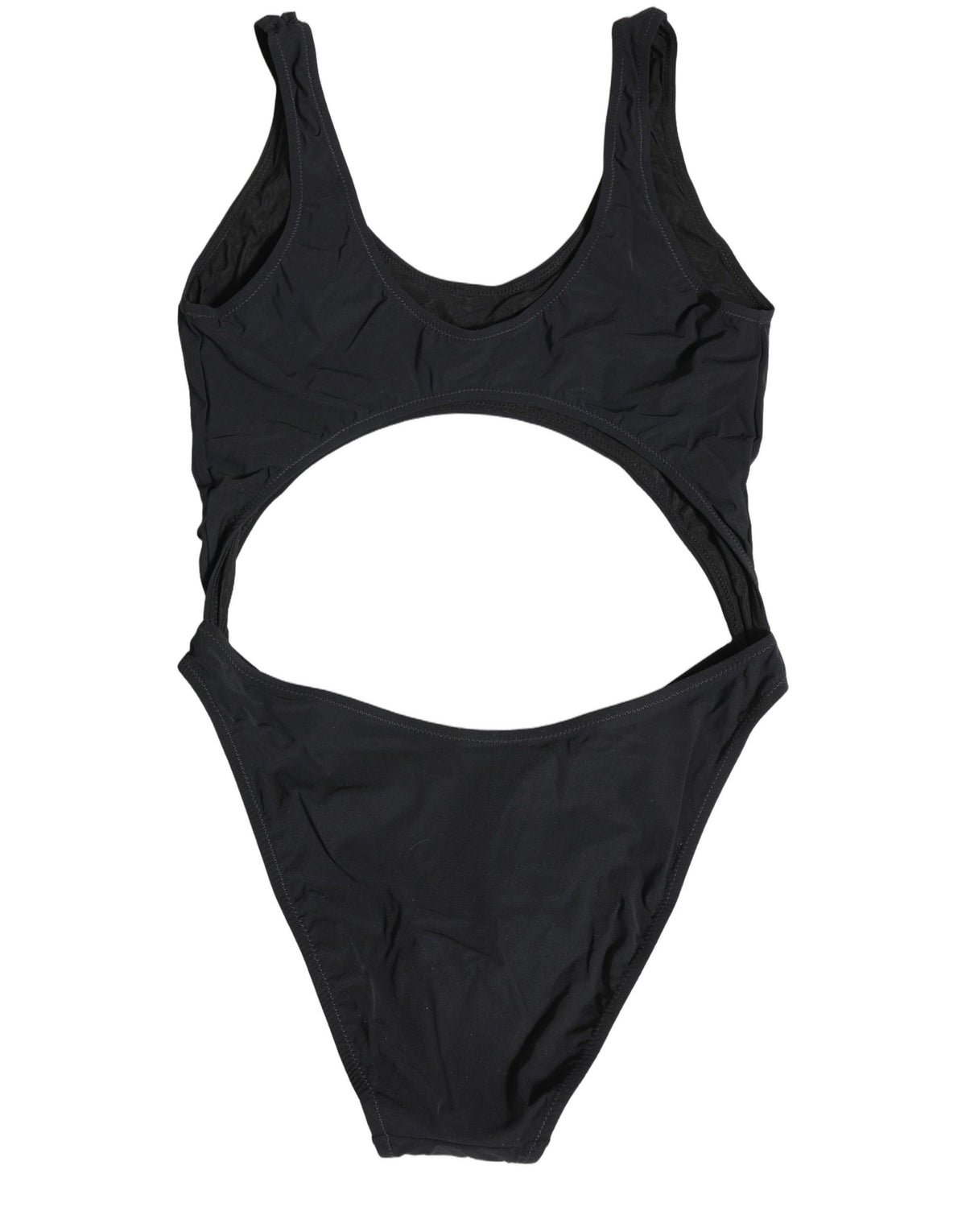 Dolce & Gabbana Black Cutout Logo One Piece Swimsuit Women's Swimwear