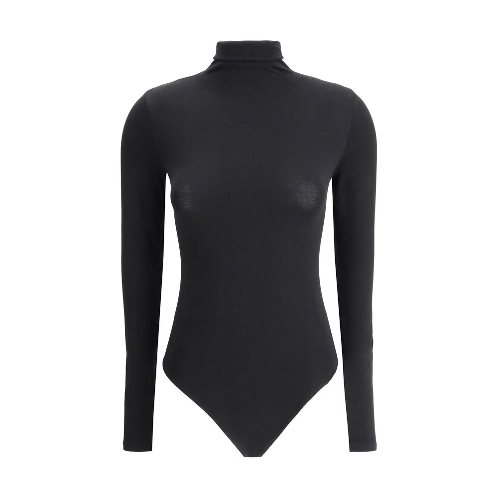 Wolford Black Cotton Women's Bodysuit