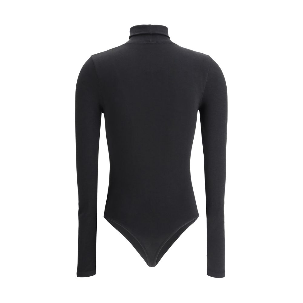 Wolford Black Cotton Women's Bodysuit