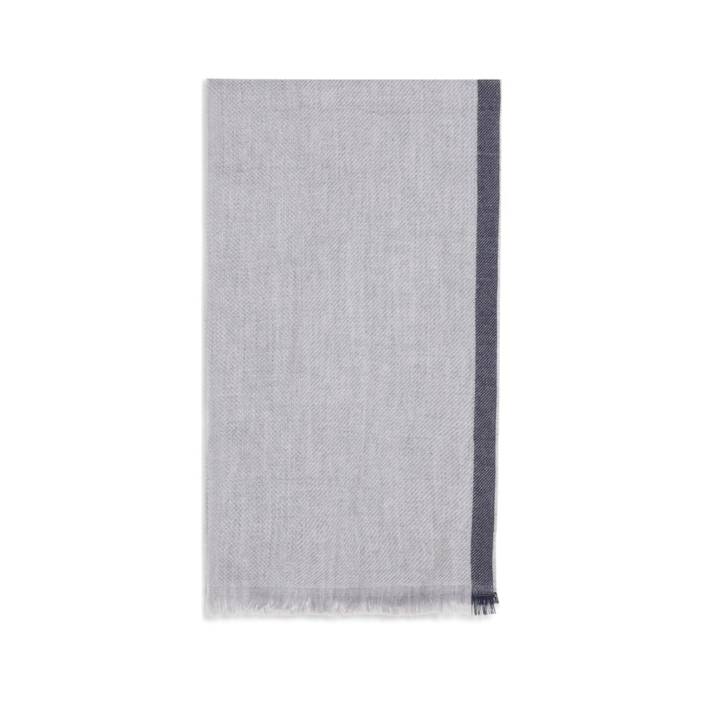 Brunello Cucinelli Gray Cashmere Men's Scarf