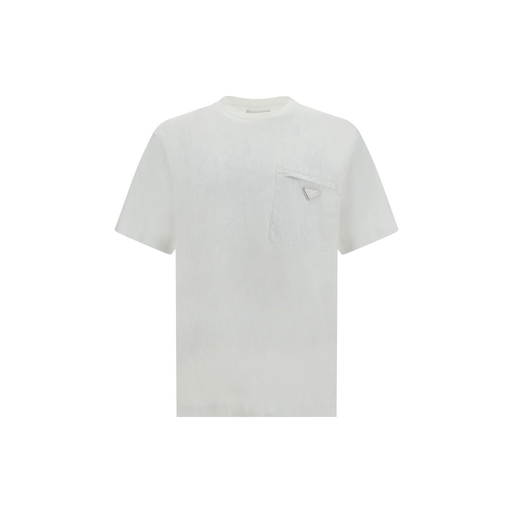 Prada White Cotton Men's T-Shirt