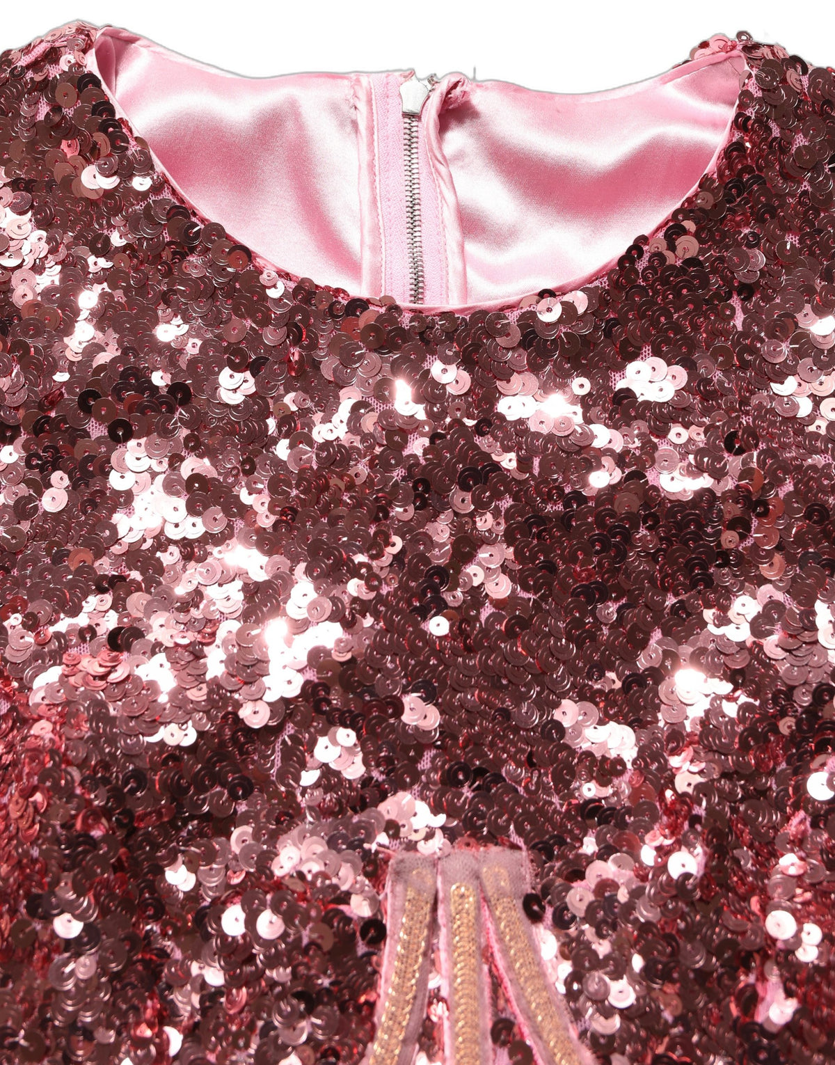 Dolce & Gabbana Pink Long Sequined Corset Detailing Gown Women's Dress