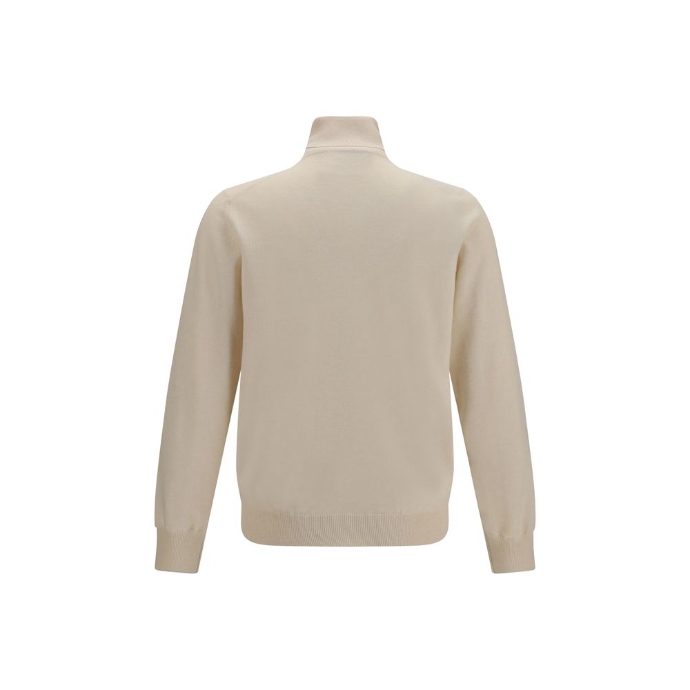 Brunello Cucinelli Beige Cashmere Men's Turtleneck