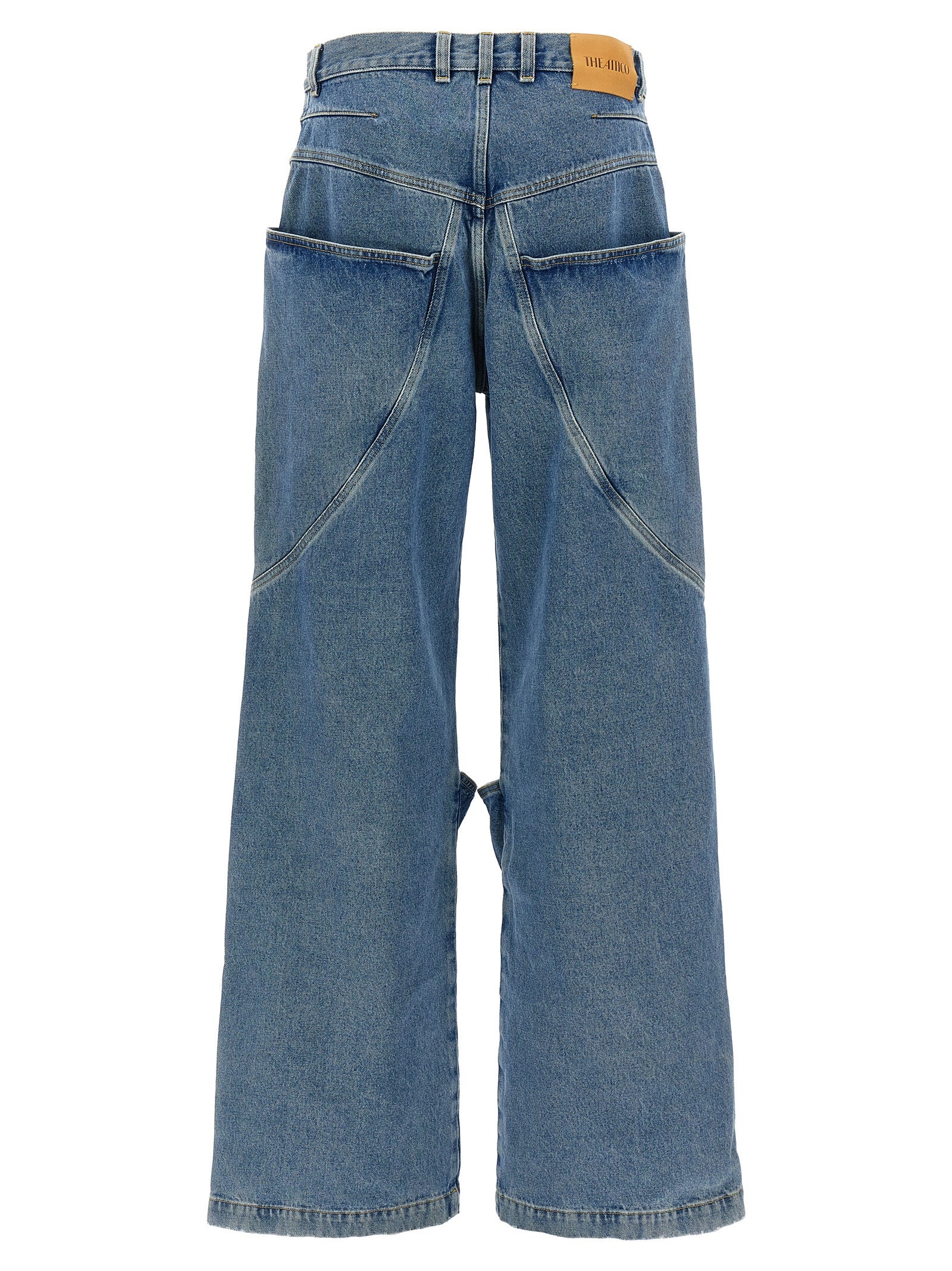 The Attico Blue Cotton Jeans Women's Denim