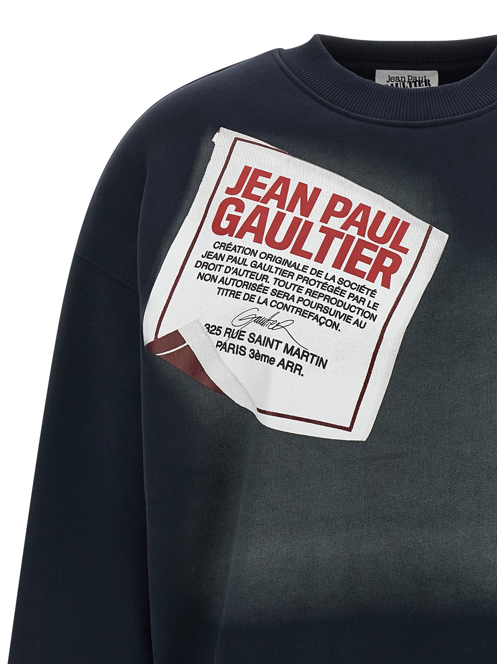 Jean Paul Gaultier Blue Cotton Women's Sweatshirt