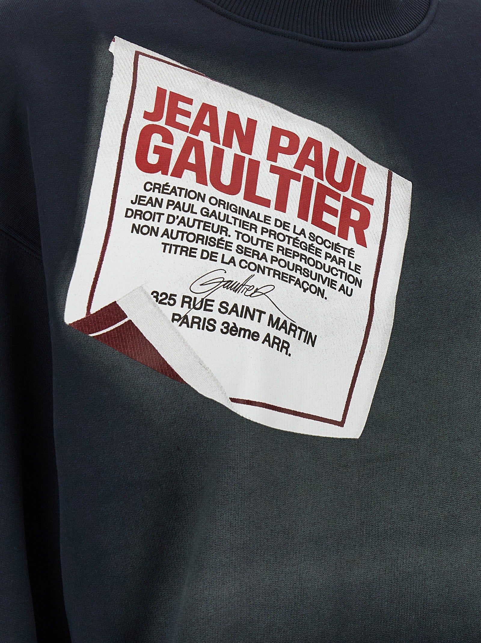 Jean Paul Gaultier Blue Cotton Women's Sweatshirt