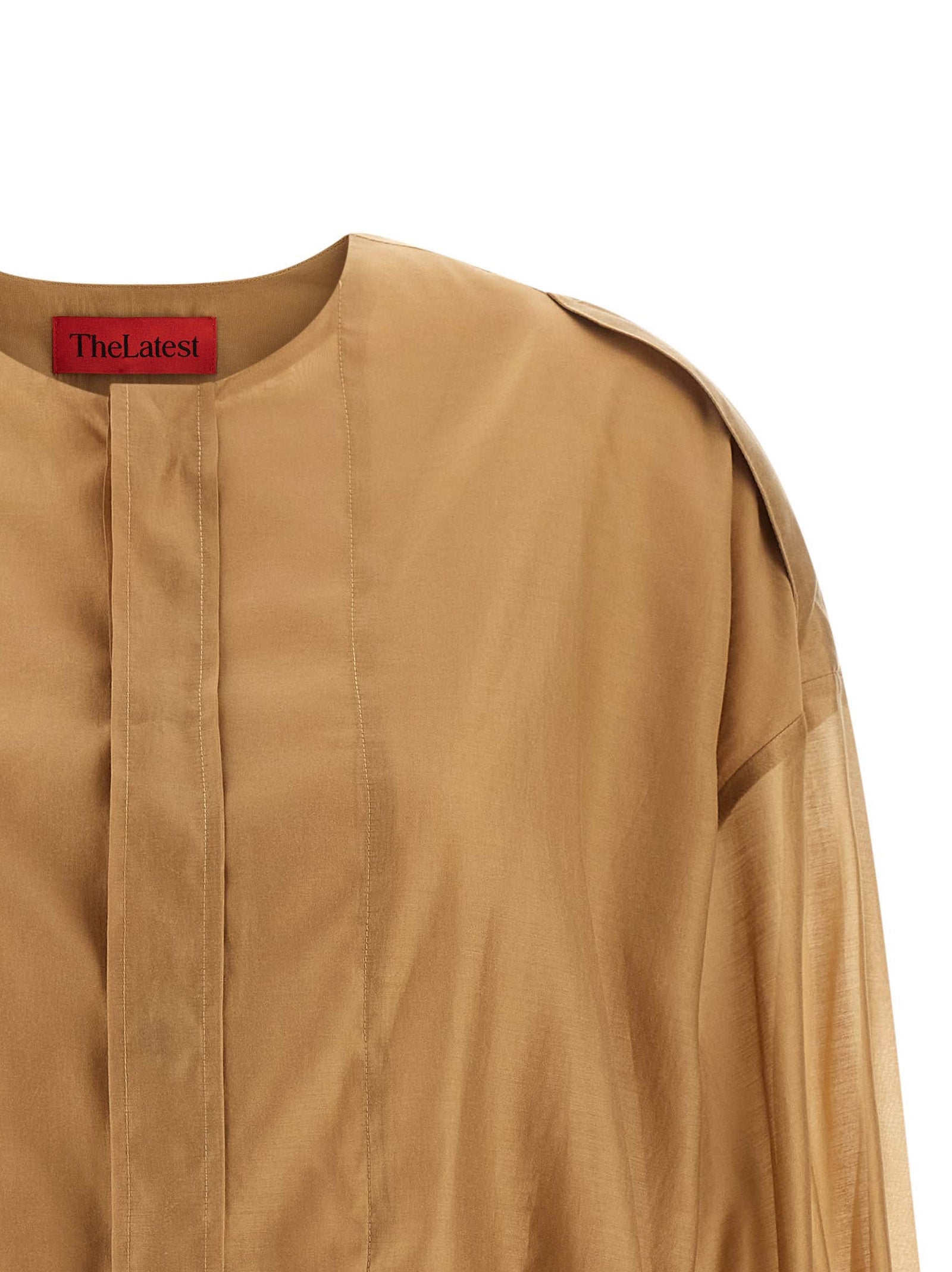 THELATEST Beige Lyocell Women's Blouse