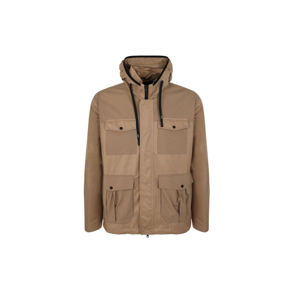 Herno Brown Cotton Men's Parka