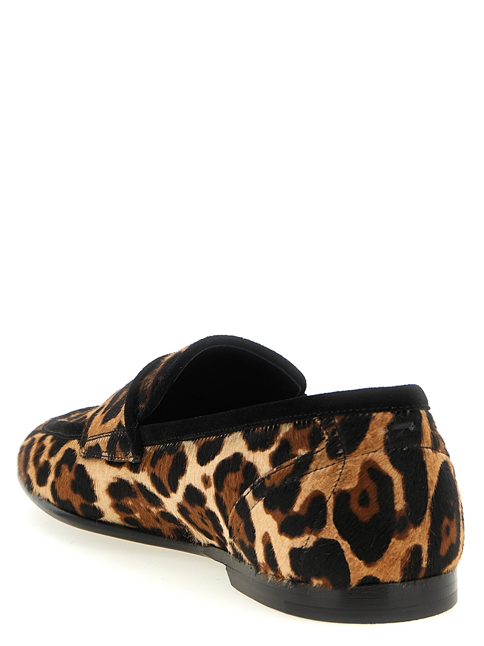 Dolce & Gabbana Brown Calfskin Slip-On Men's Loafers