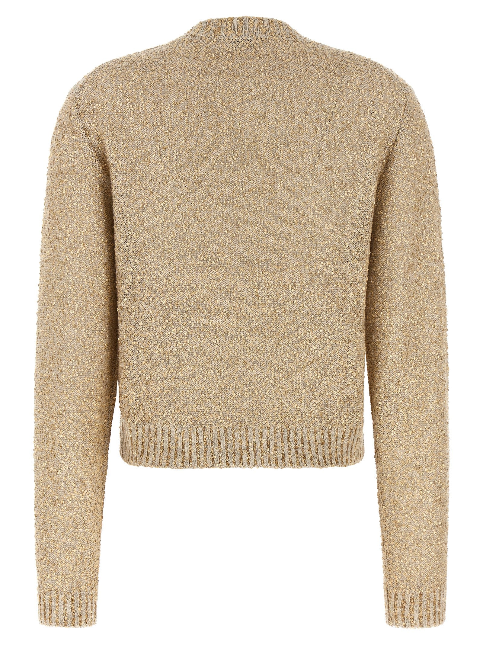 Brunello Cucinelli Gold Linen Women's Cardigan