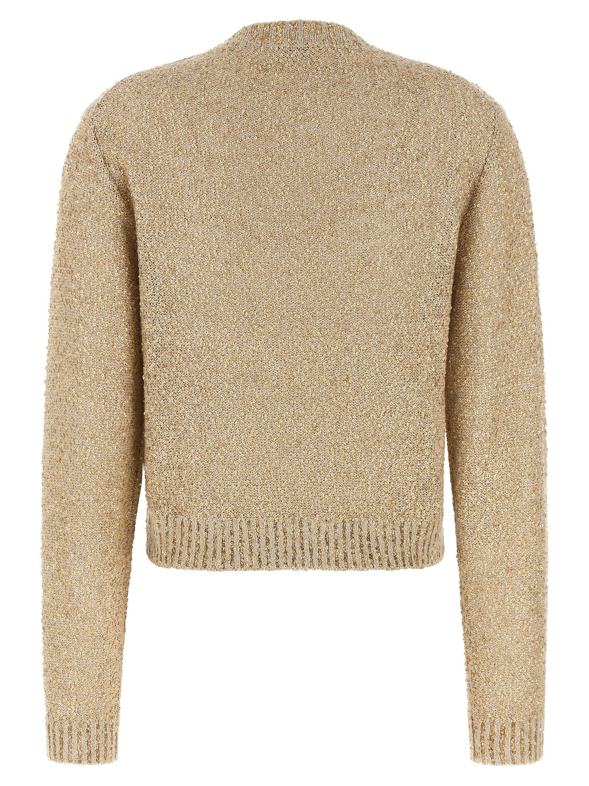 Brunello Cucinelli Gold Linen Women's Cardigan