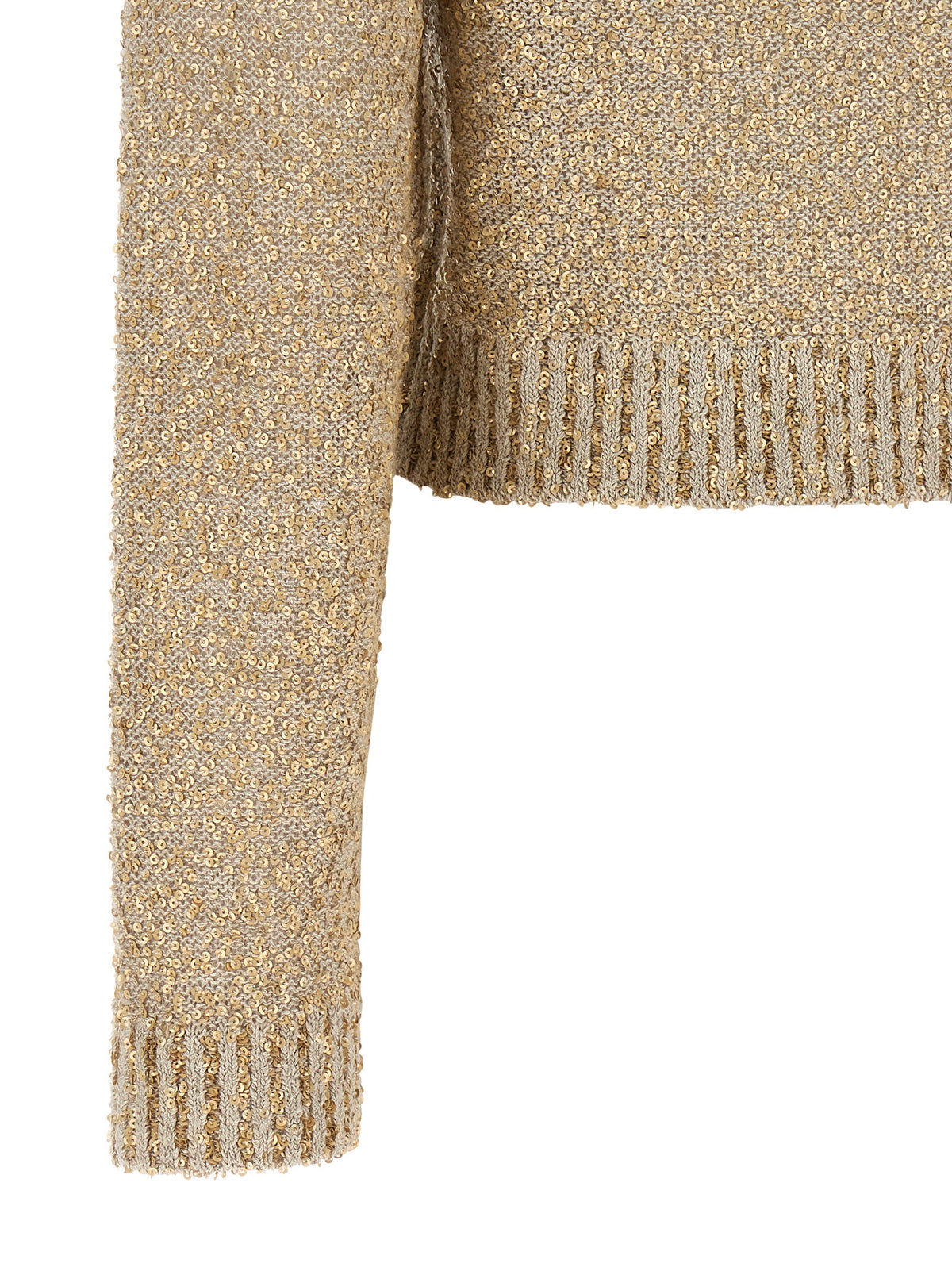 Brunello Cucinelli Gold Linen Women's Cardigan